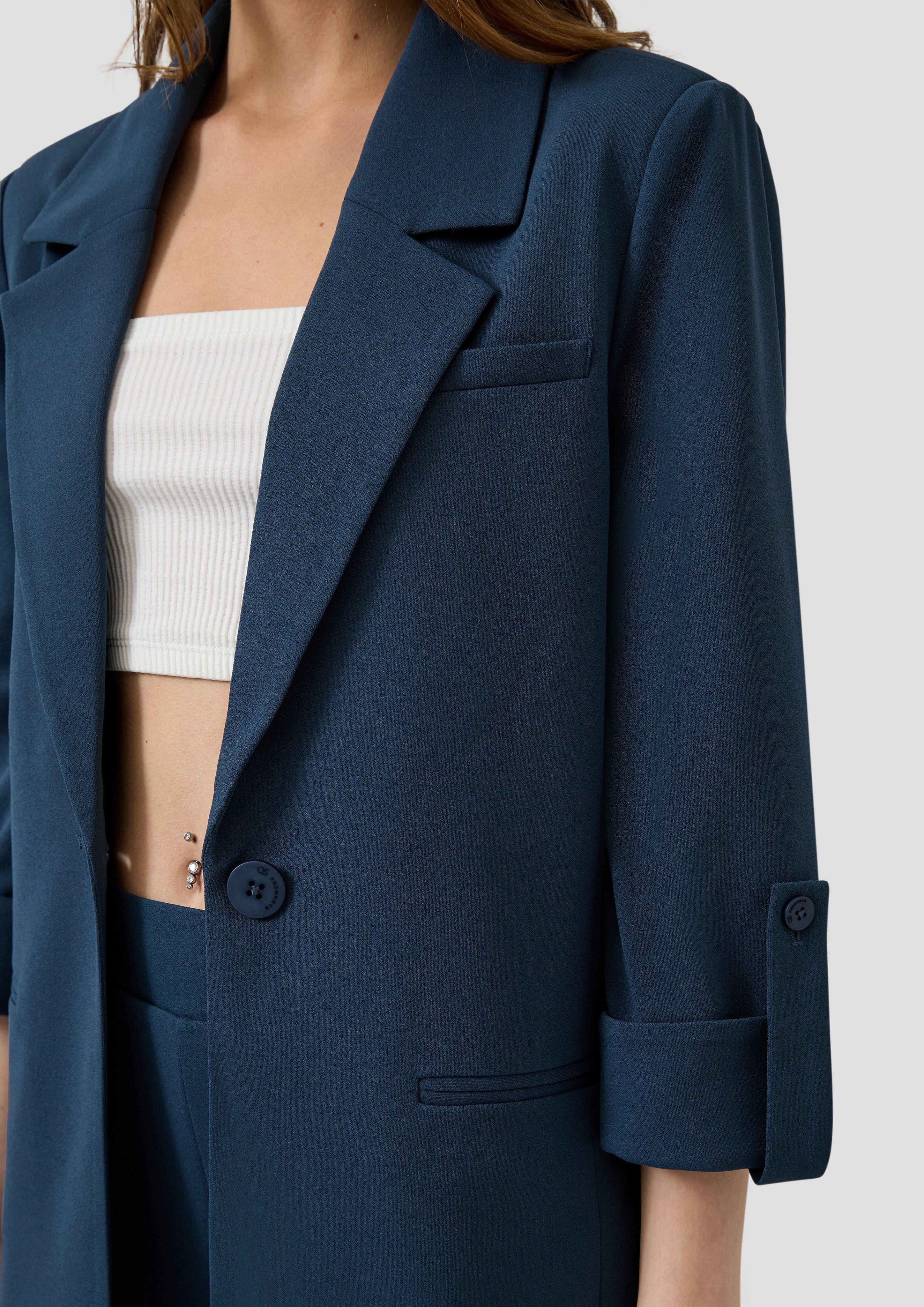 Blazer mit Turn-ups