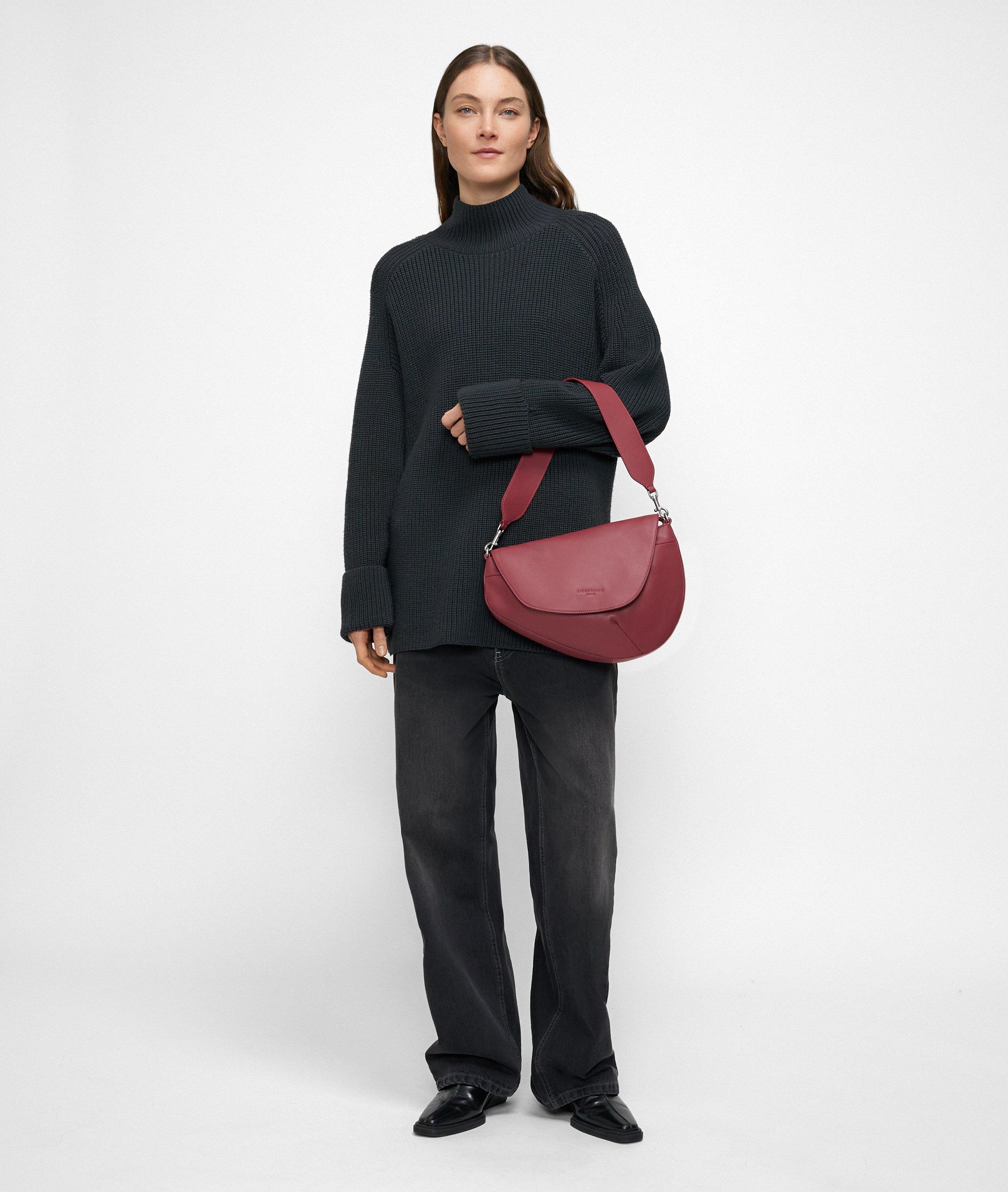 Oval Shoulder Bag M in rot