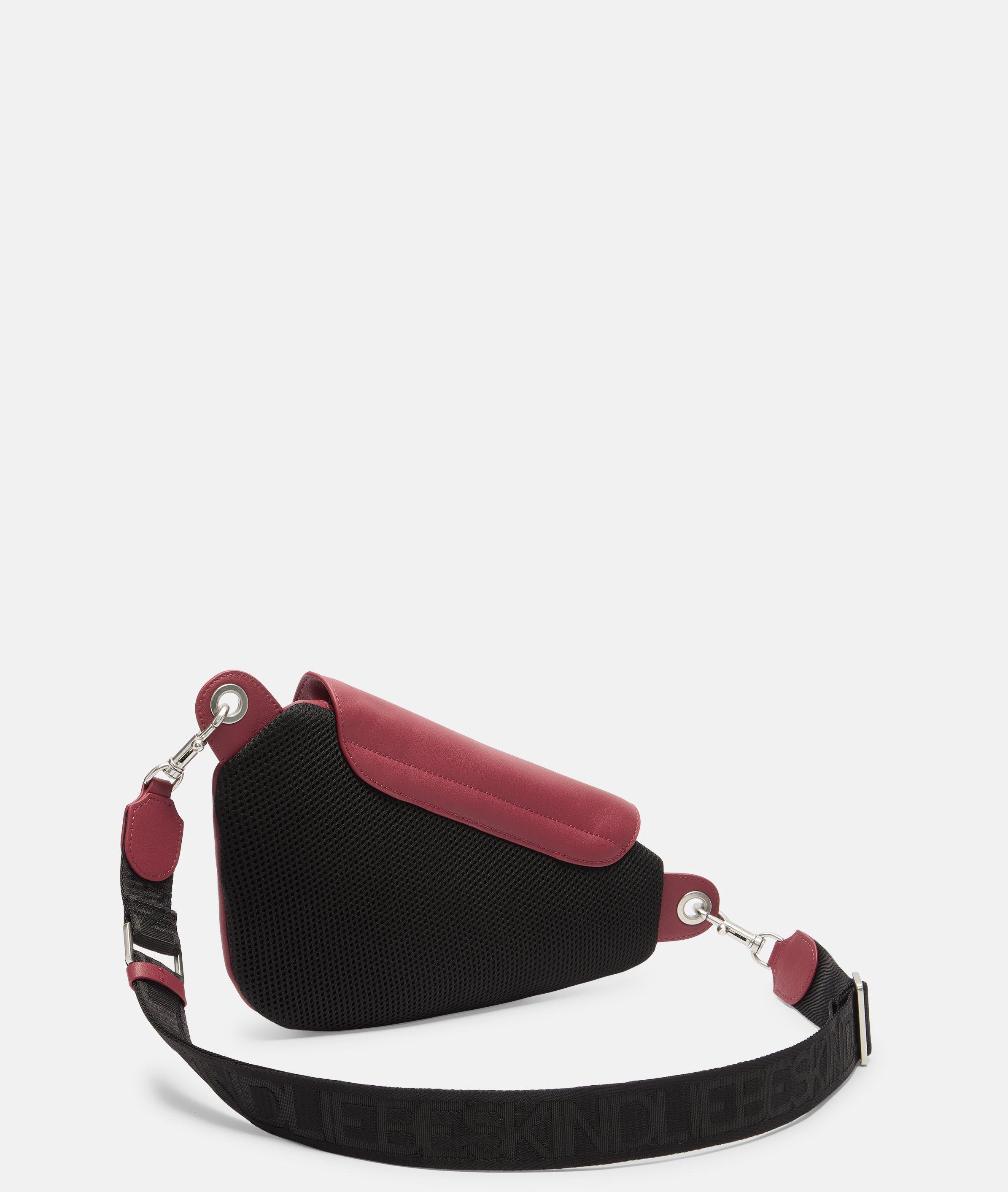 Ovale riemtas S in rood, beige & bruin