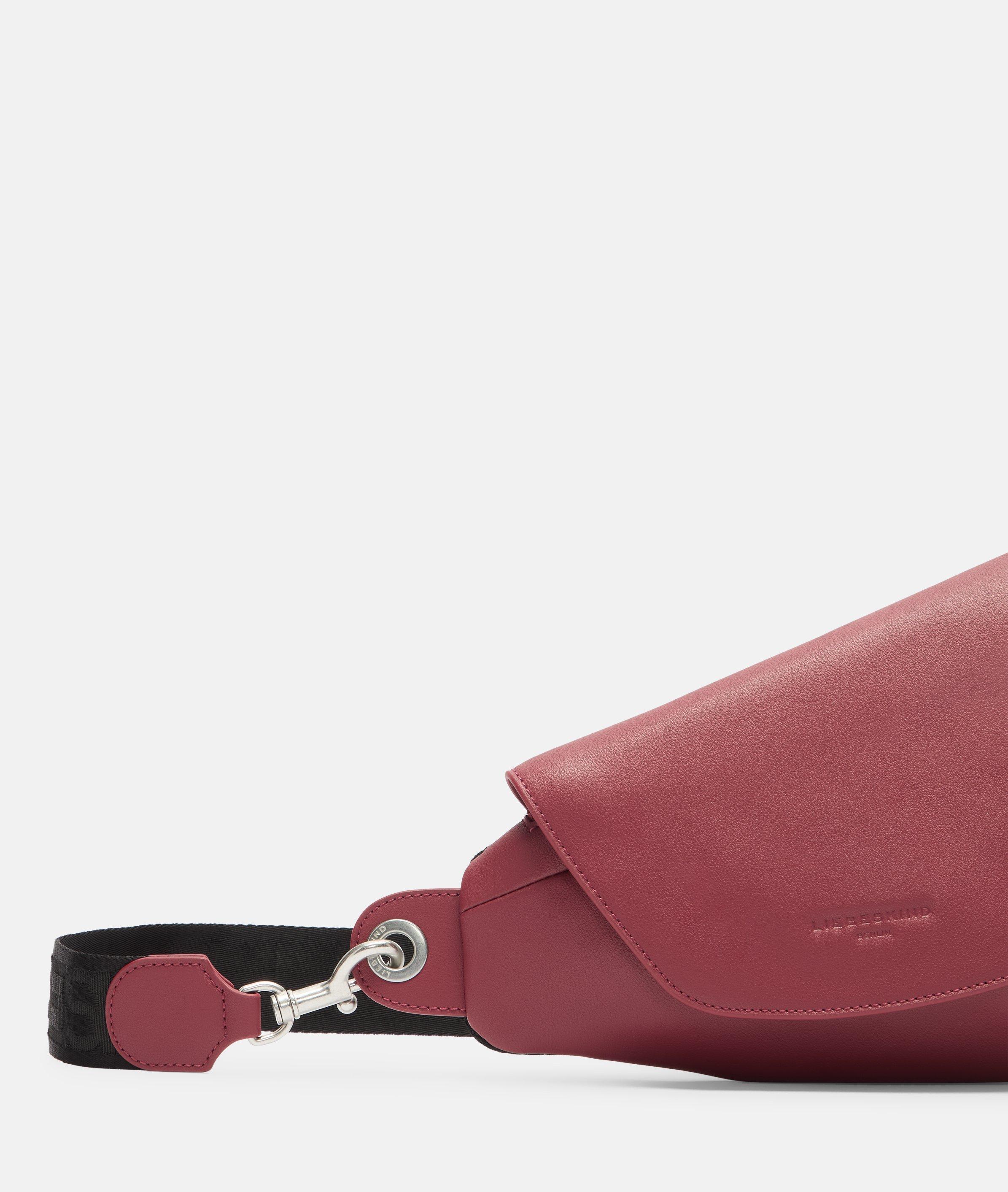 Ovale riemtas S in rood, beige & bruin