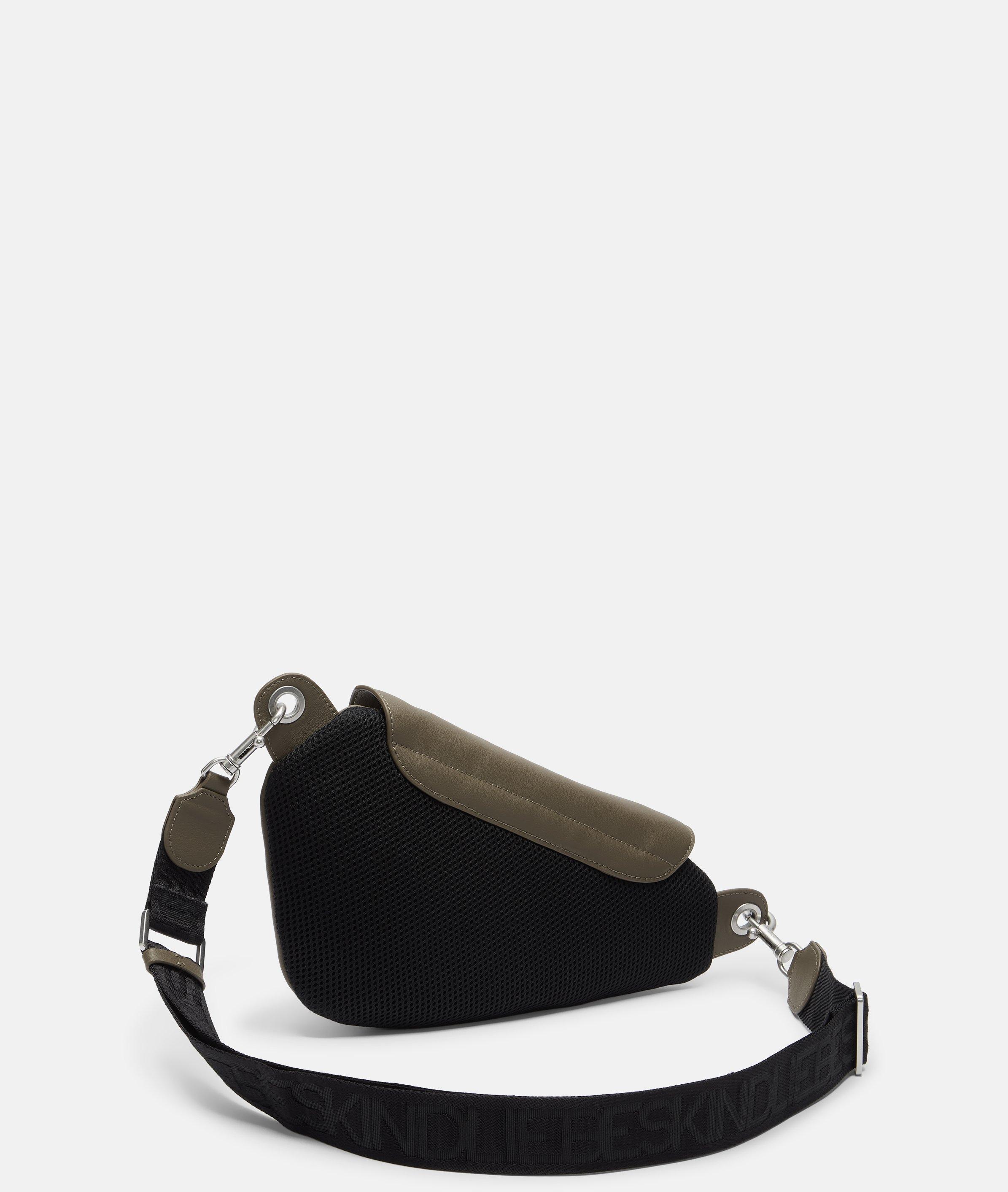 Ovale riemtas S in bruin & beige