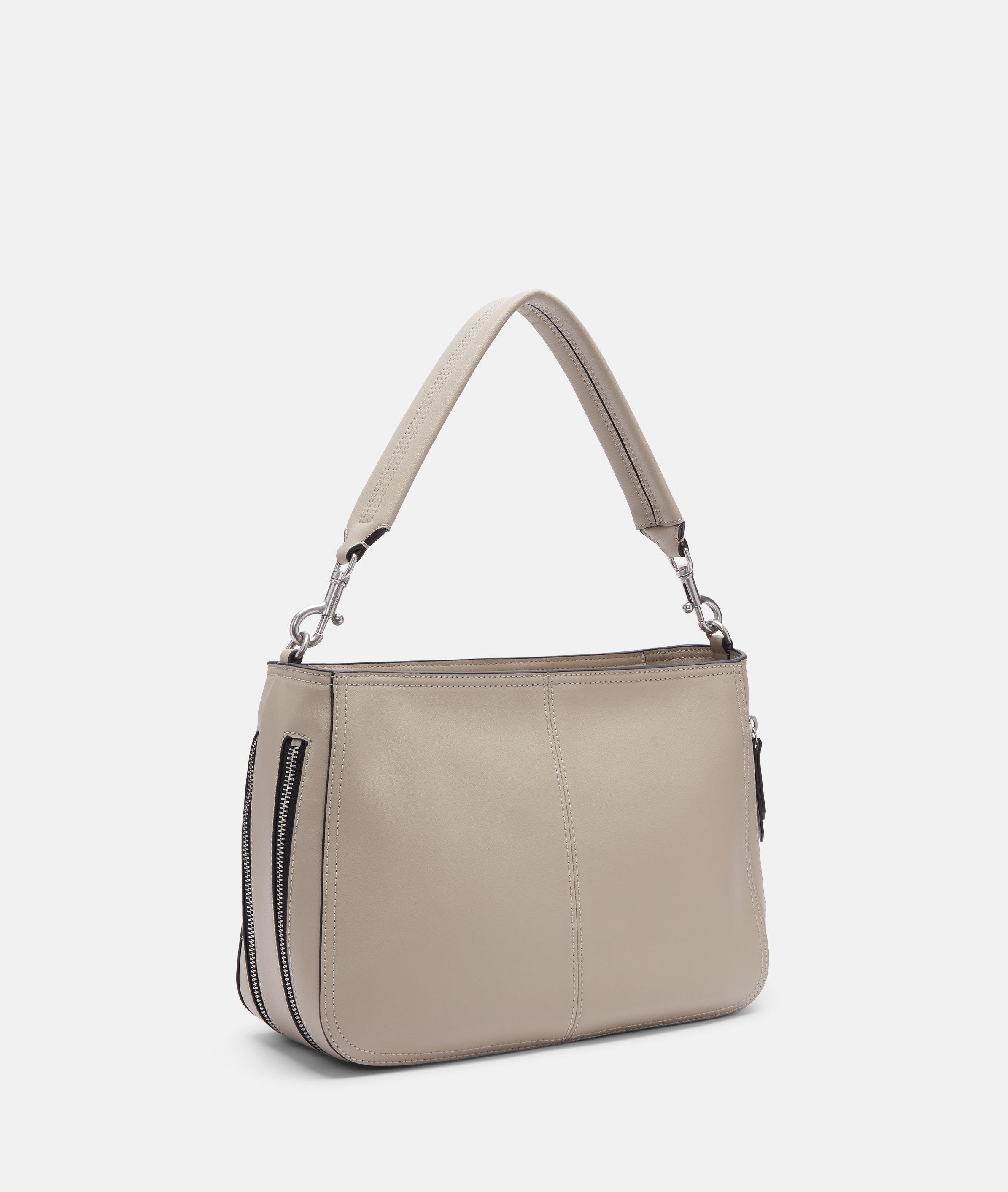 Brooke Hobo M in beige & black