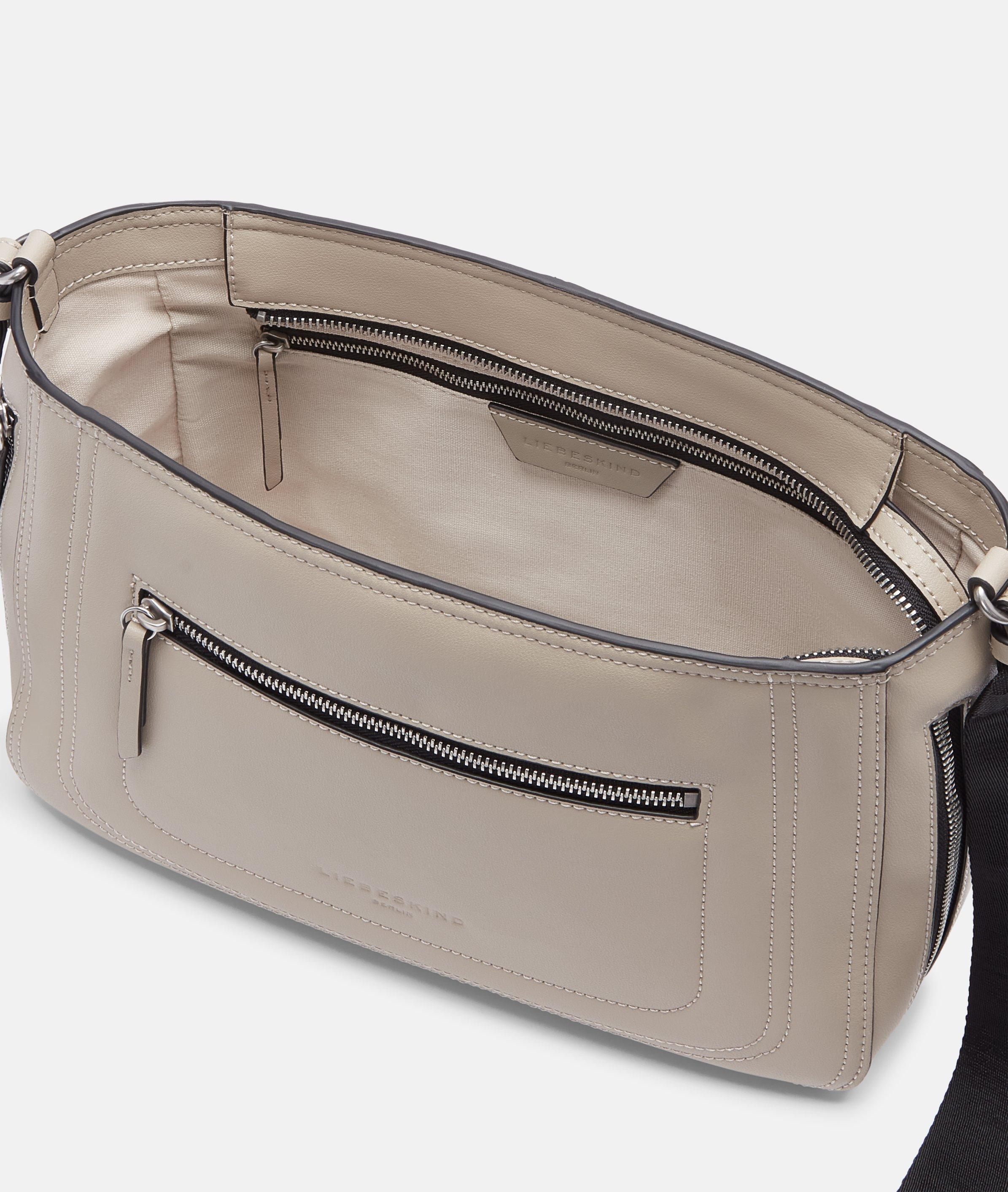 Brooke Hobo M in beige & black