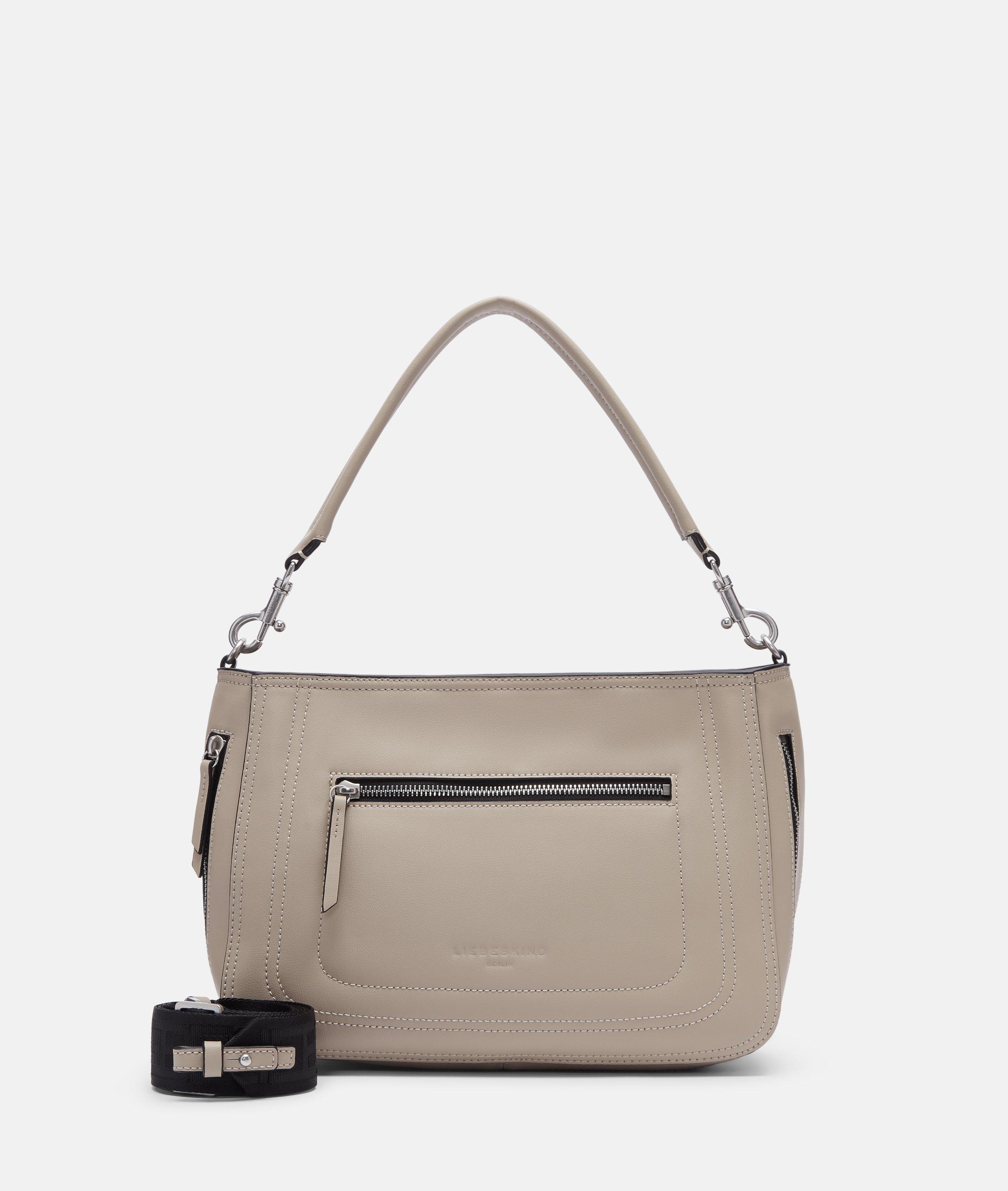 Brooke Hobo M in beige & black