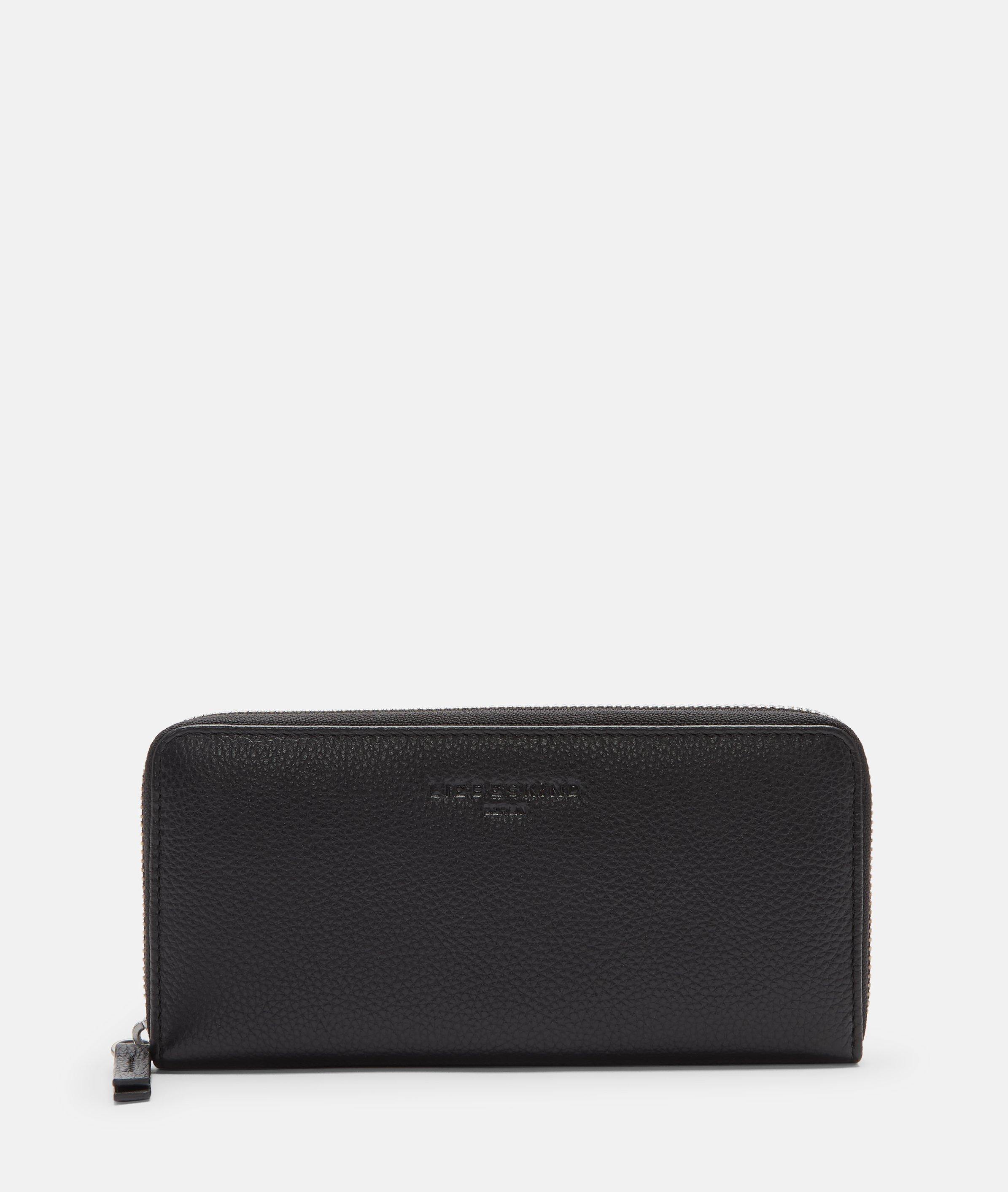 Cassie portemonnee L in zwart, bruin & bruin