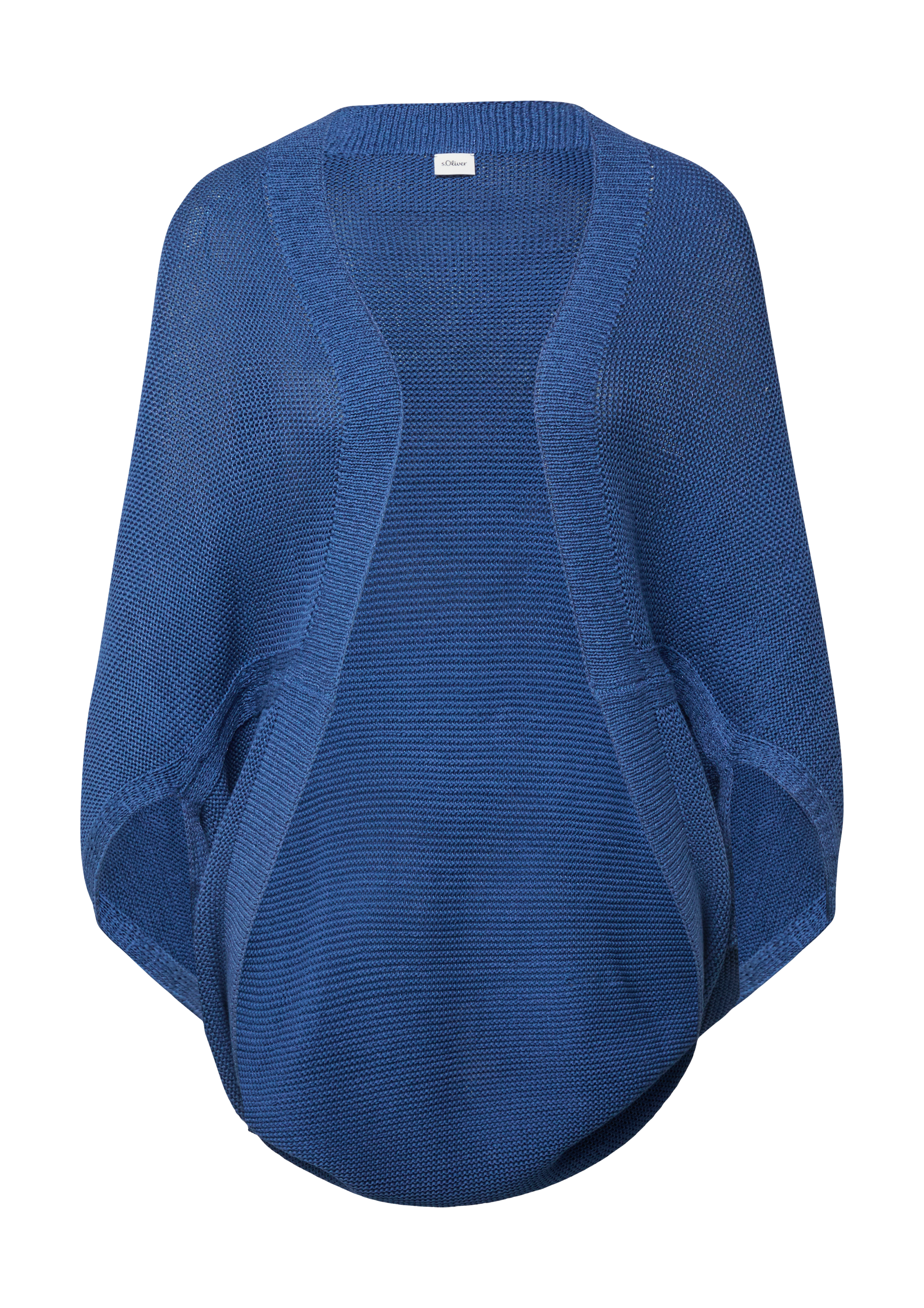 Gestrickter Poncho im O-Shape