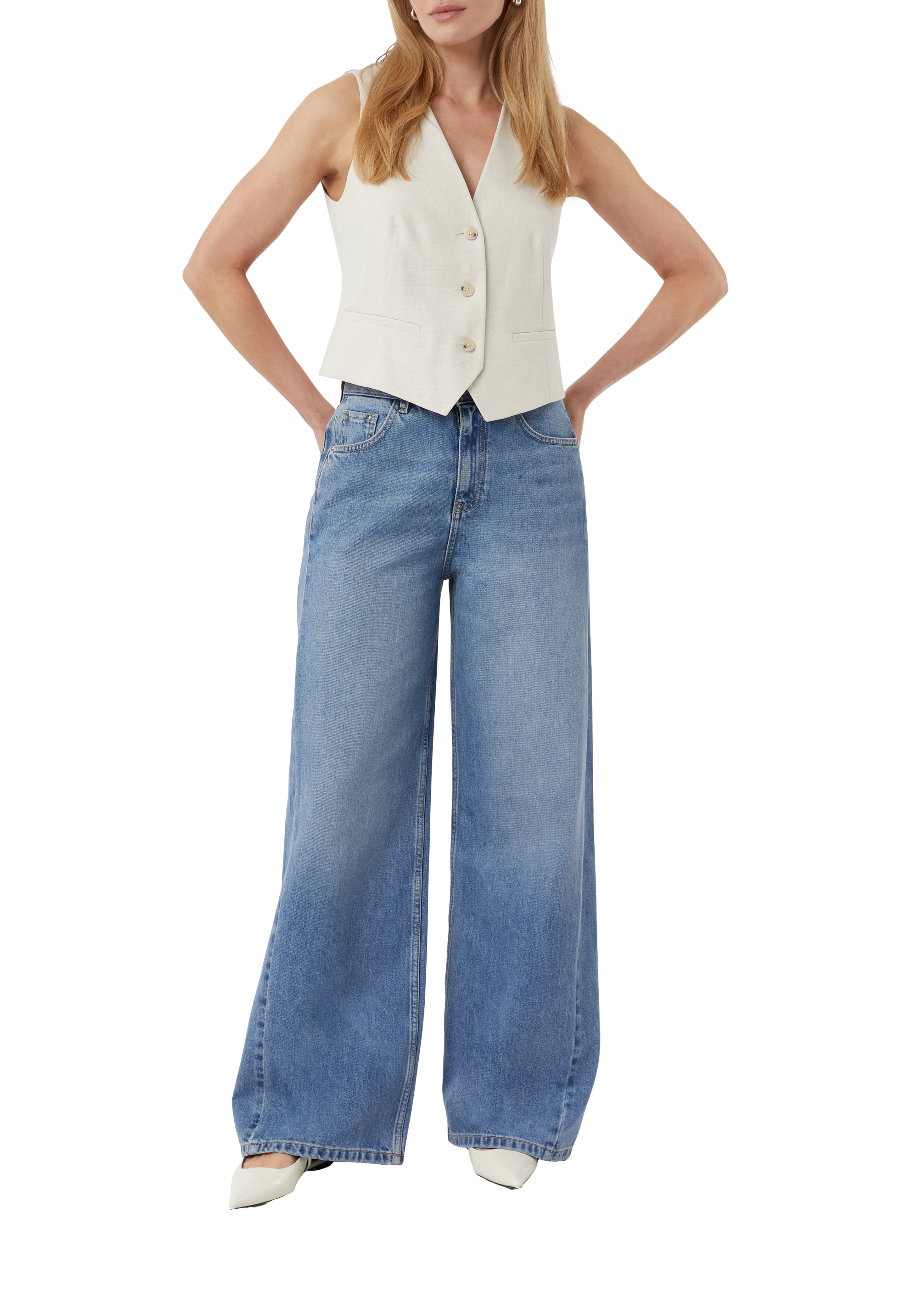 パンツ ^LOW CLASSIC^ LOOSEFIT JORTSMID BLUE LC243PT16MB ONSTYE High rise Loose Fit Jeans | Medium Blue | ONLY & SONS®
