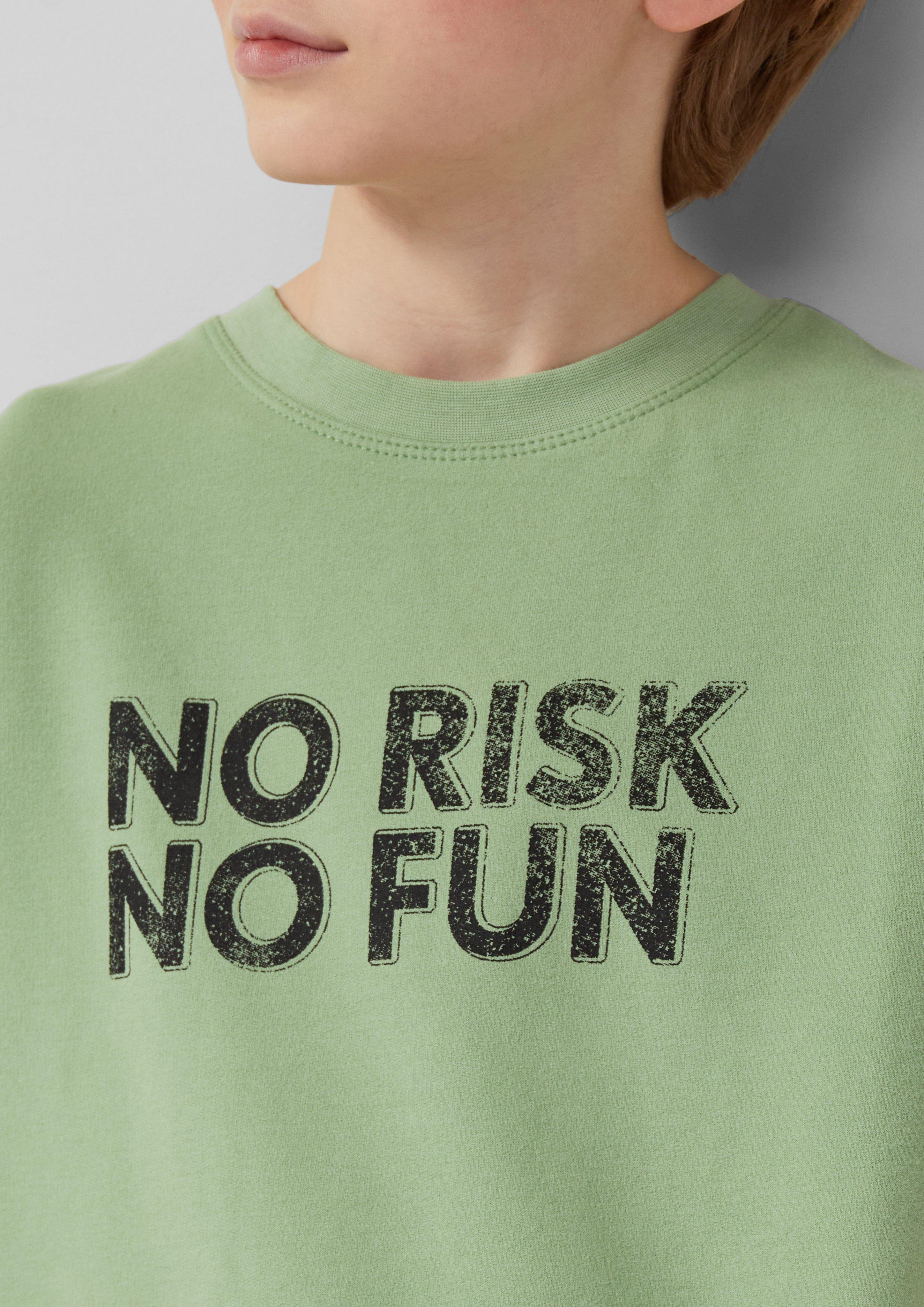 Weiches Sweat-T-Shirt im Oversize Fit