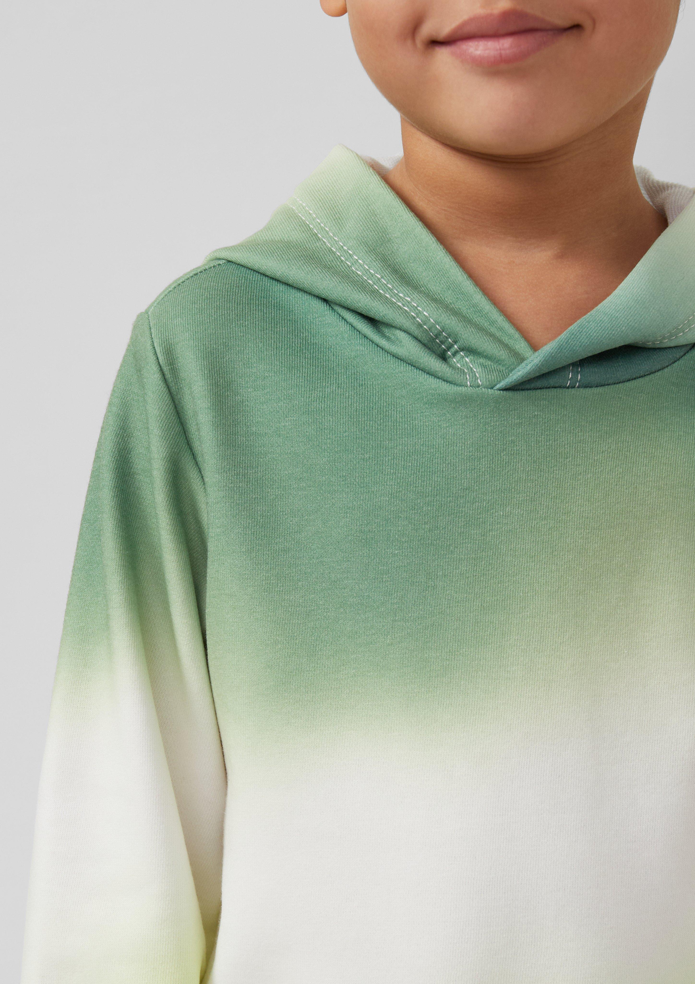 Sweatshirt mit Farbverlauf und Kapuze