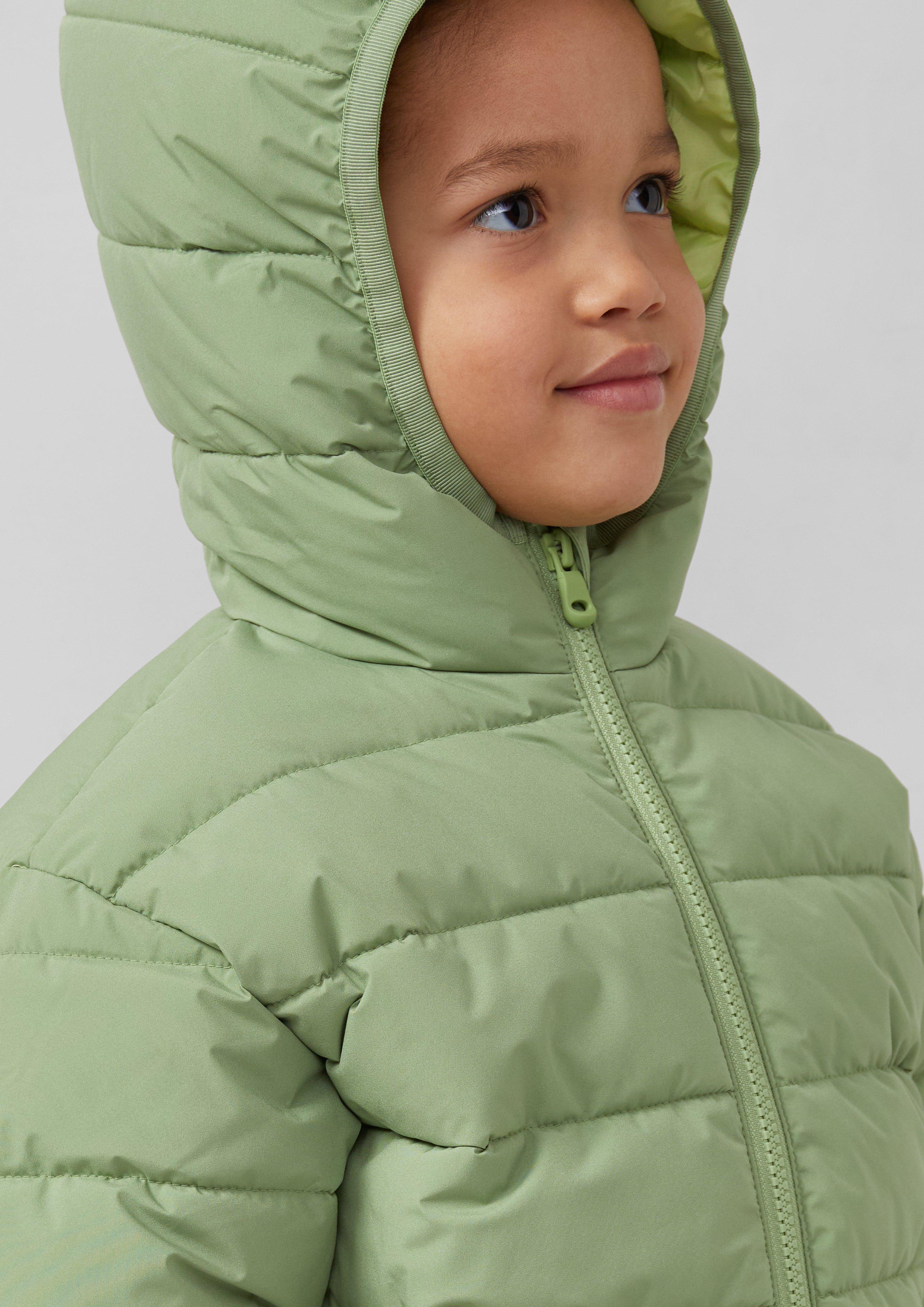 Thumbnail - Unisex Steppjacke mit Kapuze in Oversize