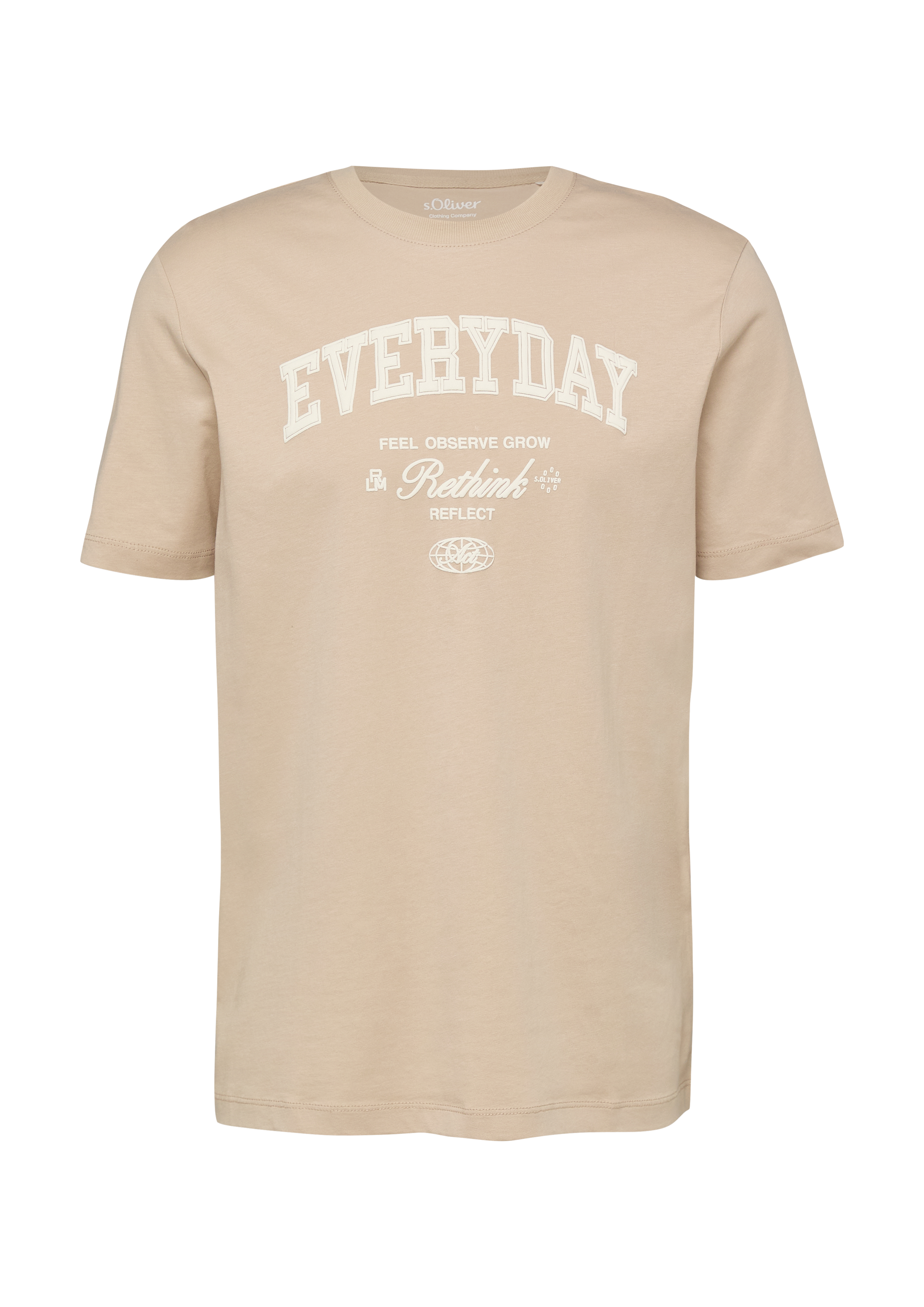 Katoenen T-shirt met print op voorzijde