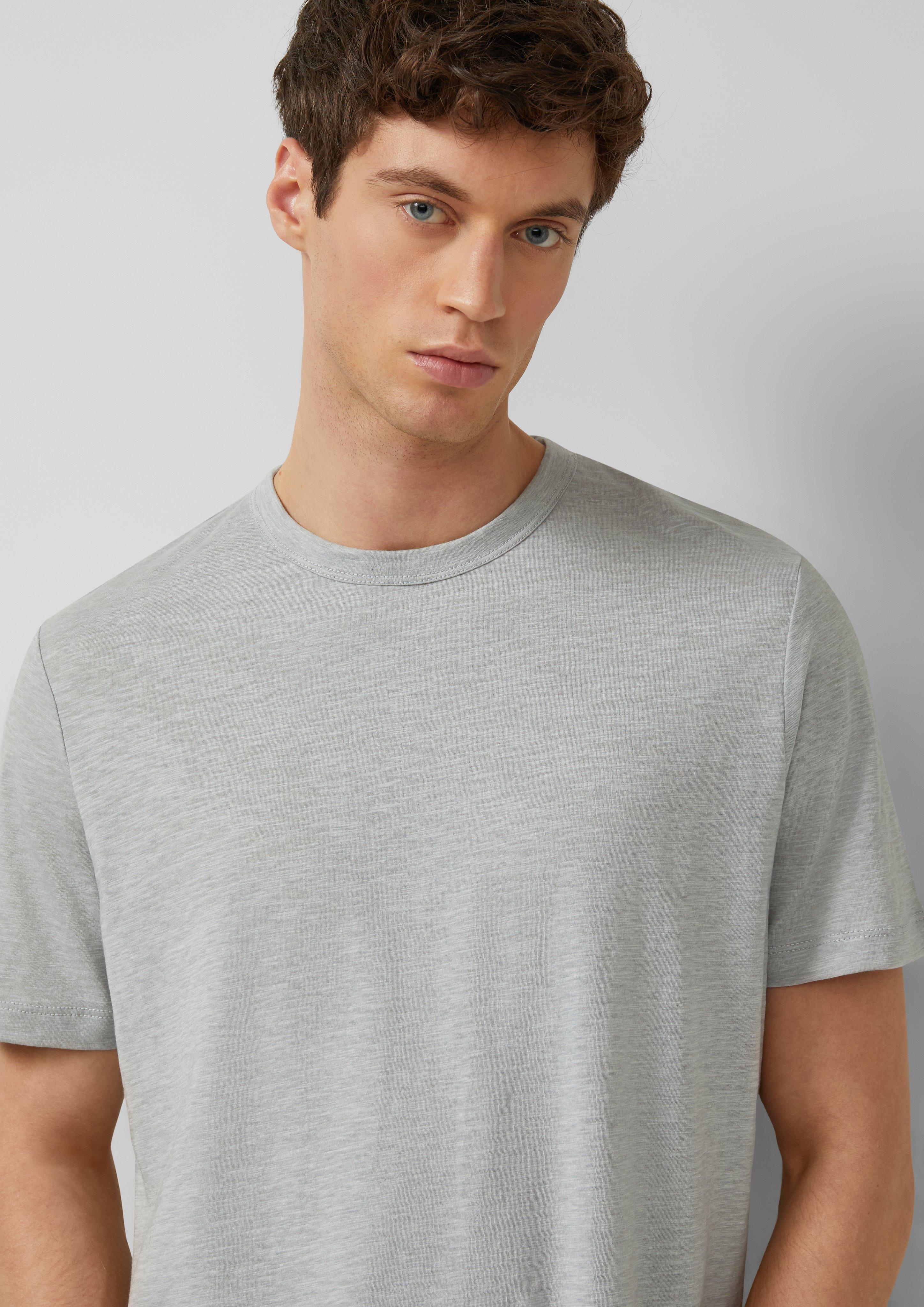 T-Shirt in Melange-Optik