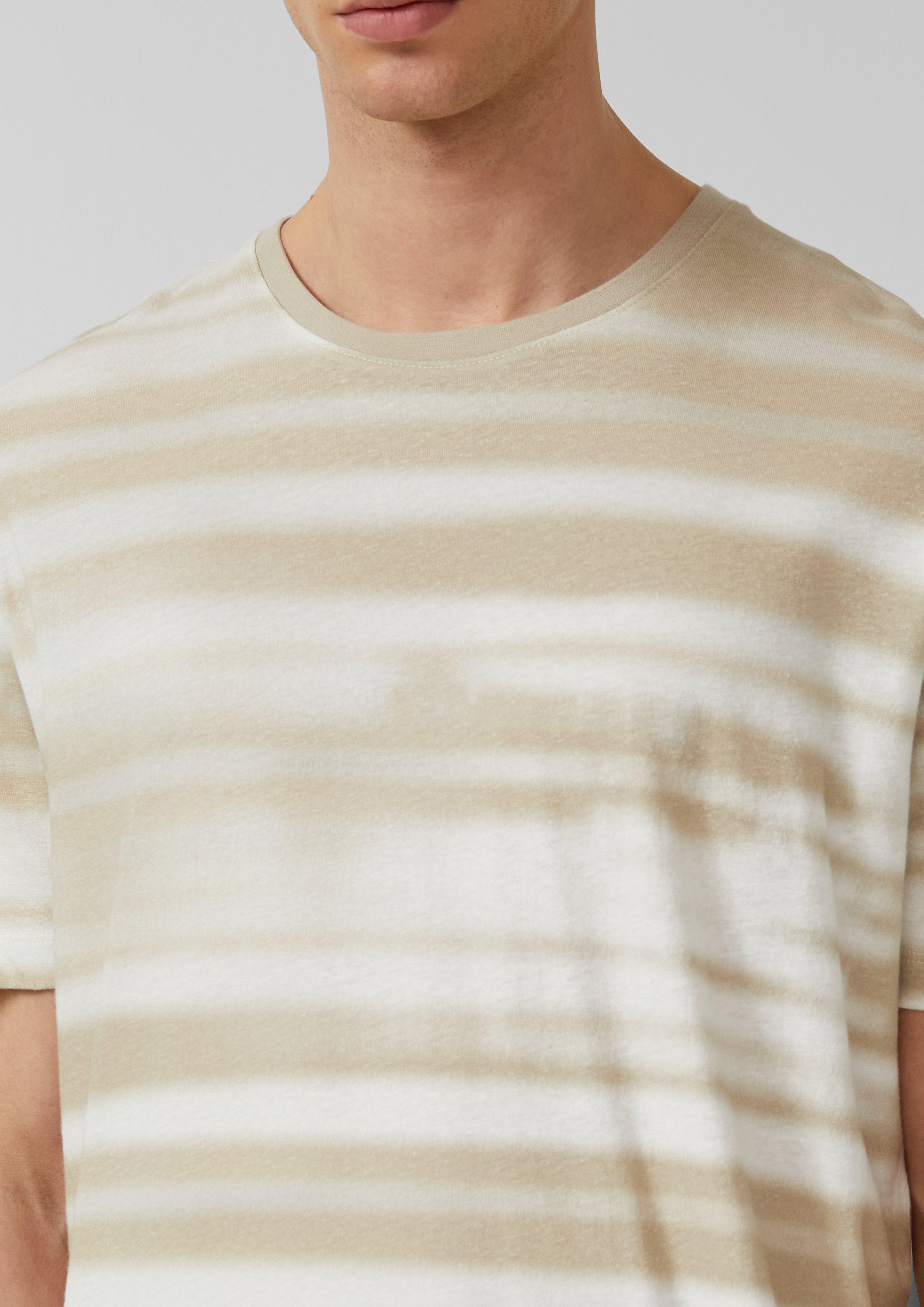 T-Shirt T-Shirt aus Leinenmix mit All-over-Print