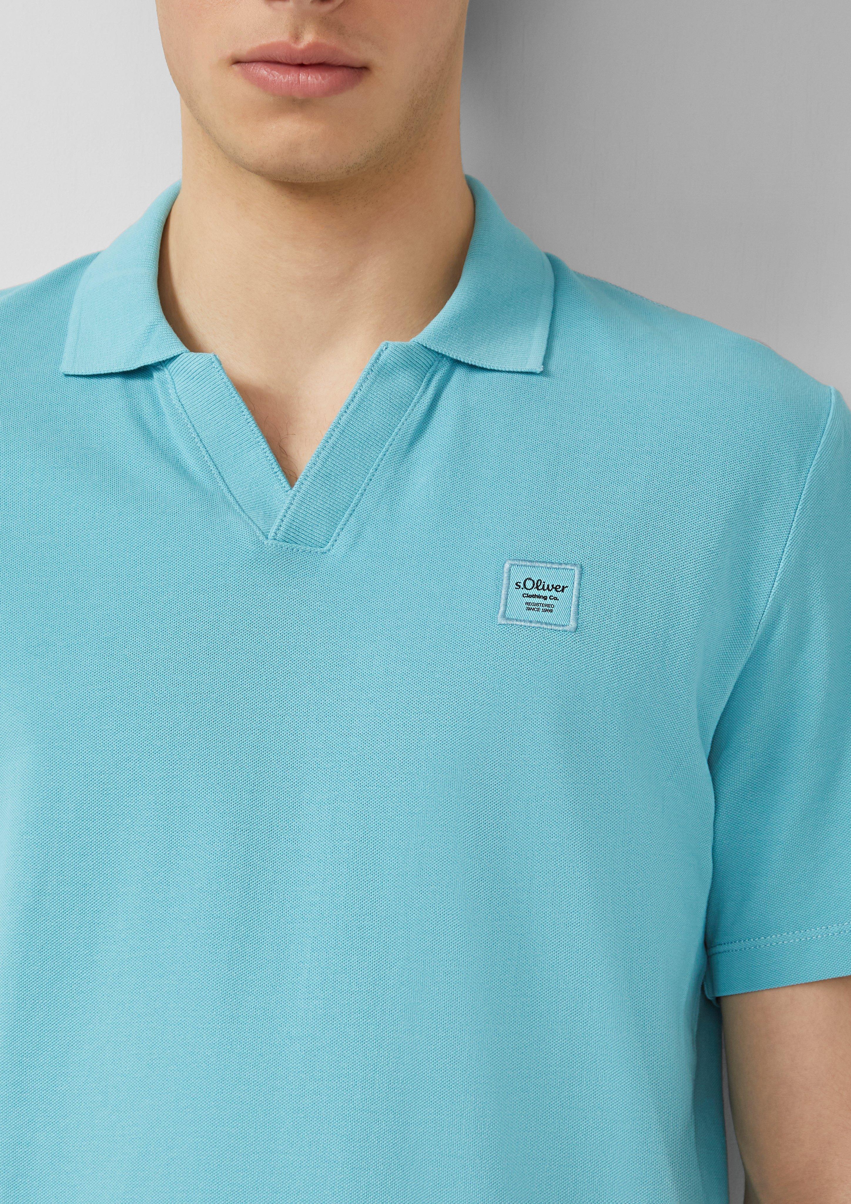 Poloshirt aus Baumwoll-Piqué mit Garment Dye