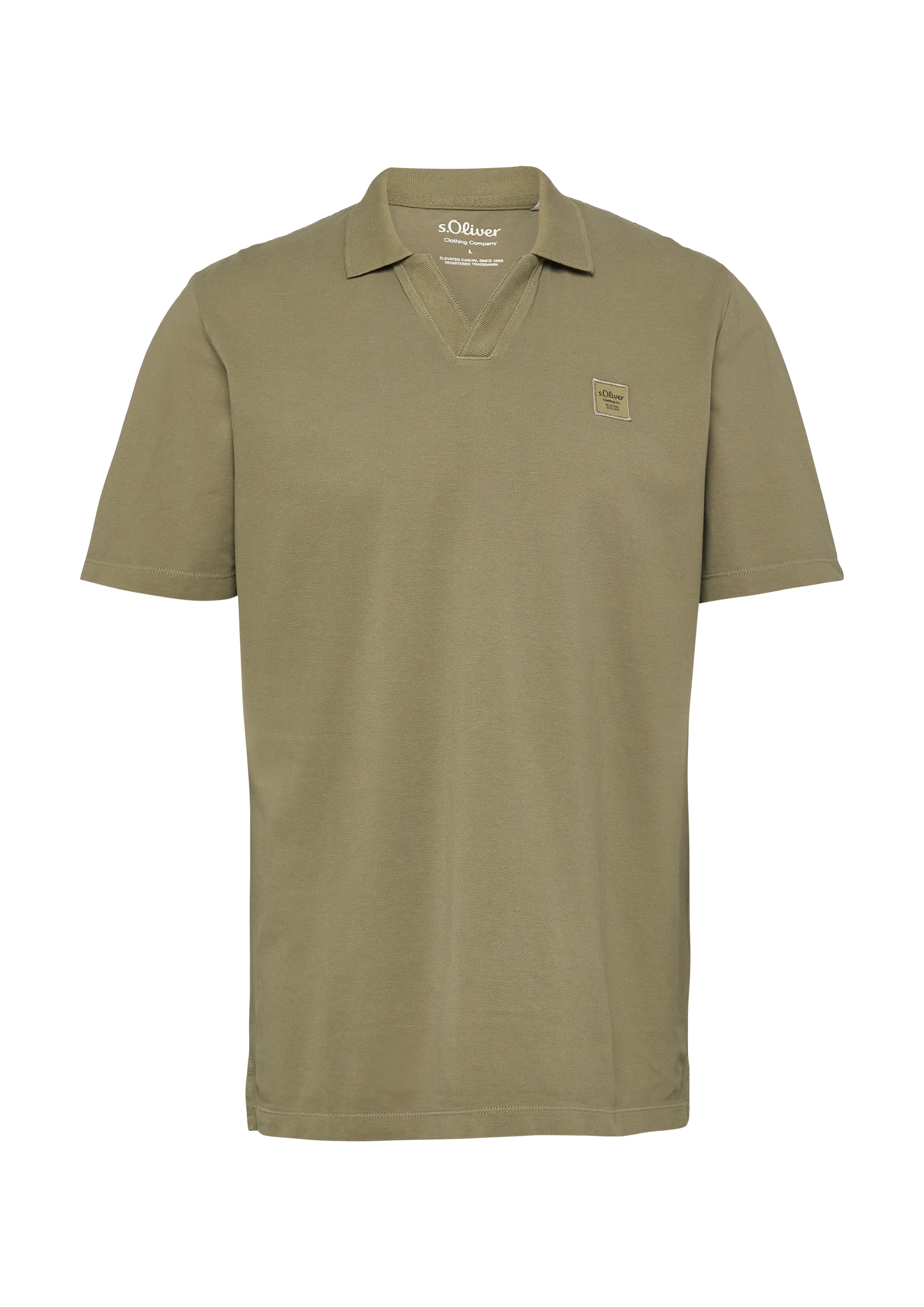 Katoenen piqué polo met kledingstukverf