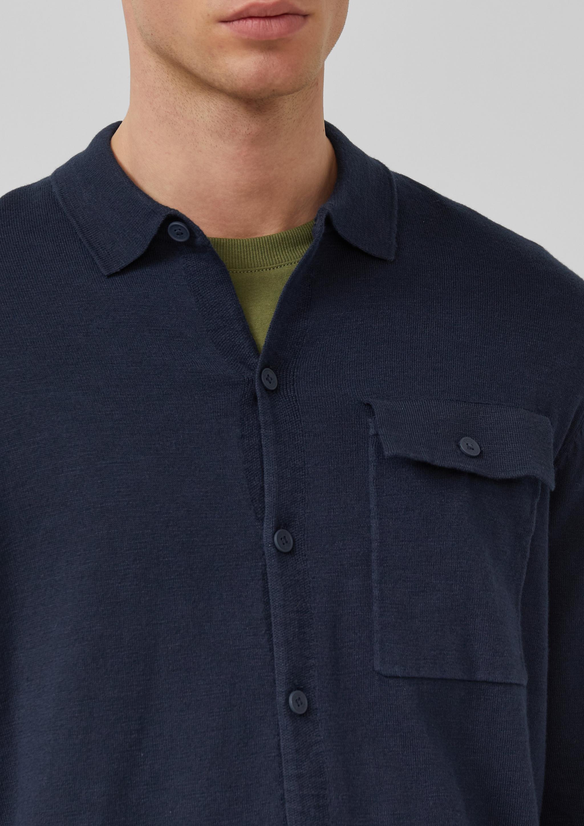 Hommes Veste en tricot en bleu de s.Oliver