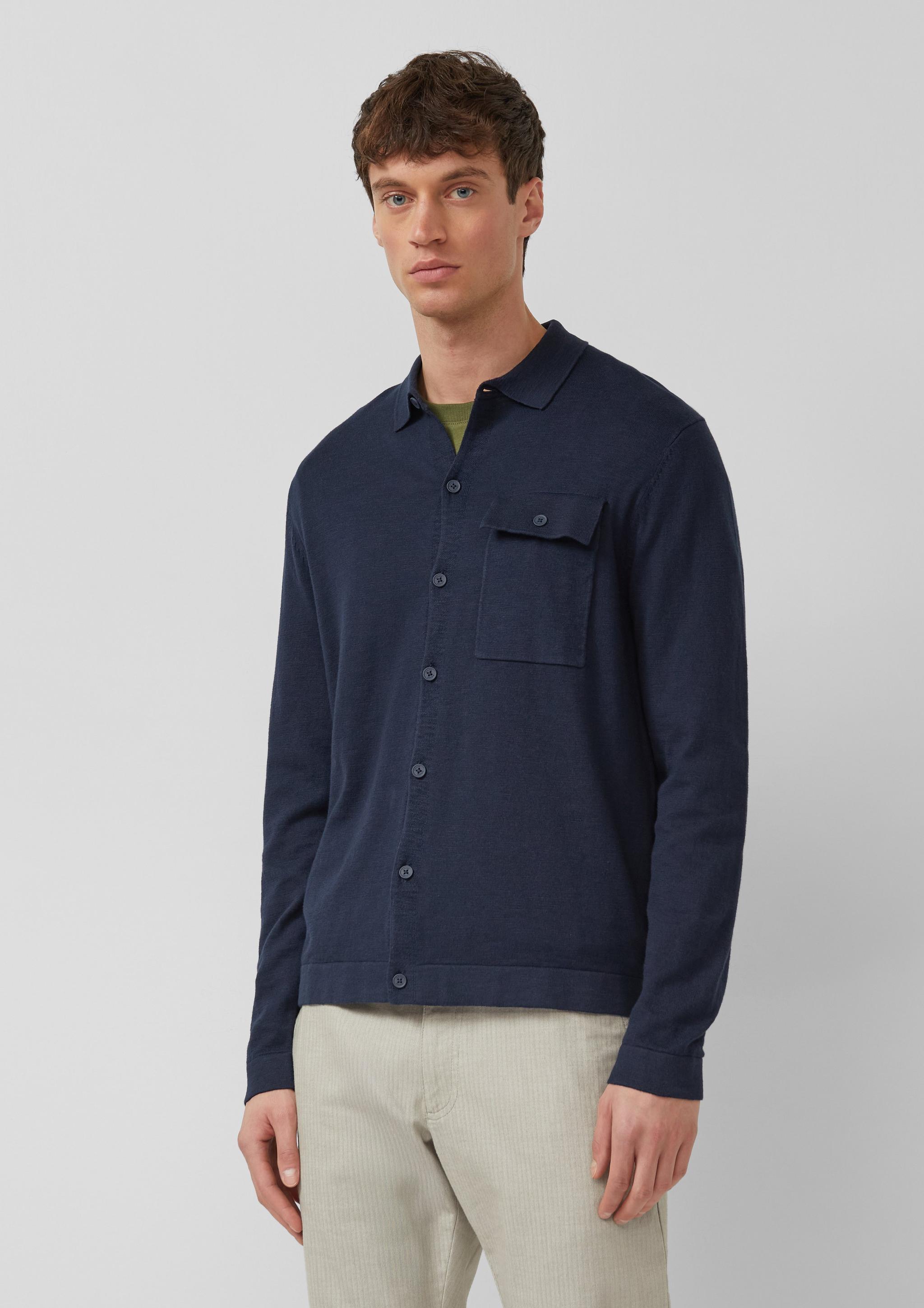 Hommes Veste en tricot en bleu de s.Oliver