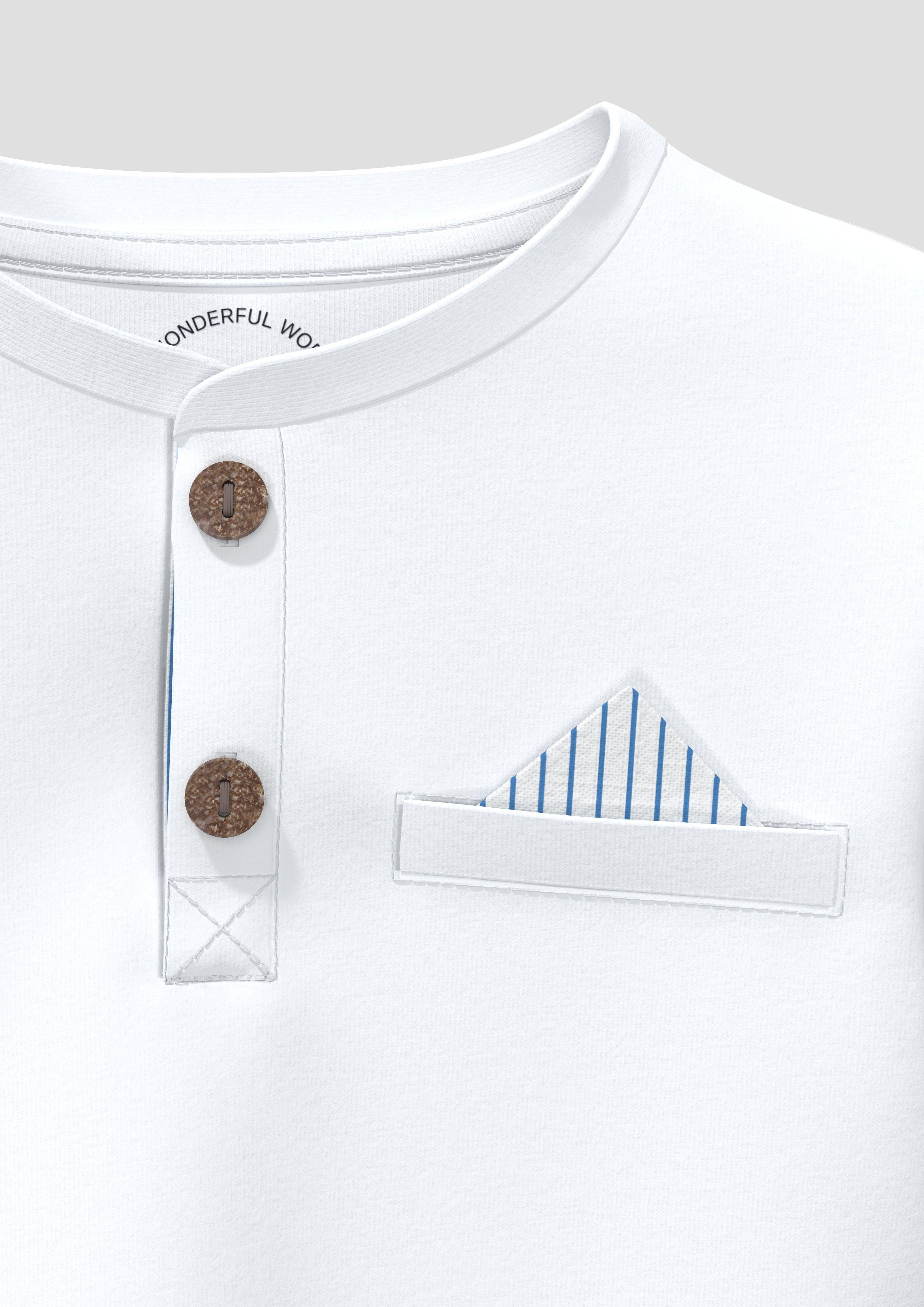 Thumbnail - Longsleeve mit Knopfleiste in Layering-Optik