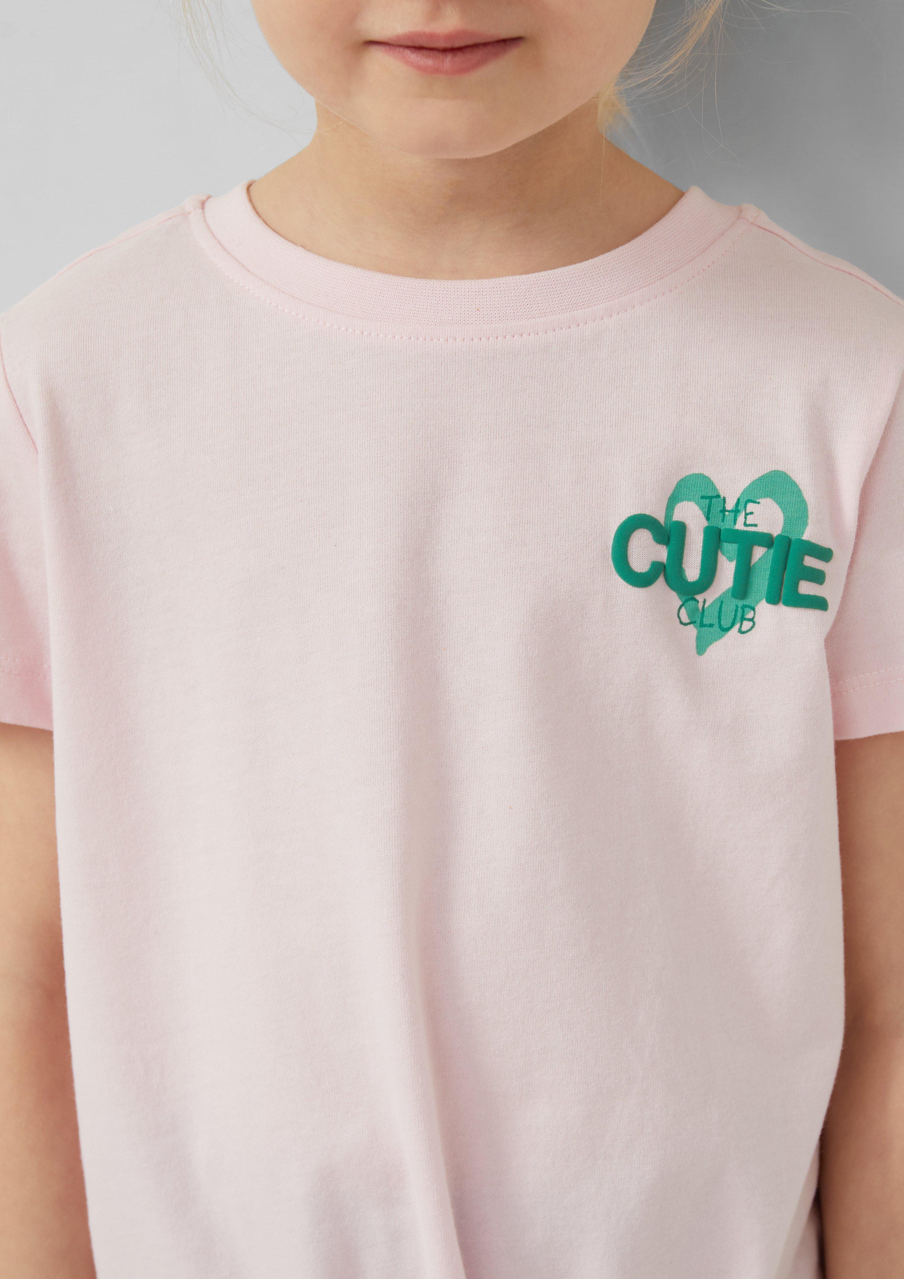 Print-Shirt mit Knoten-Detail im Loose Fit