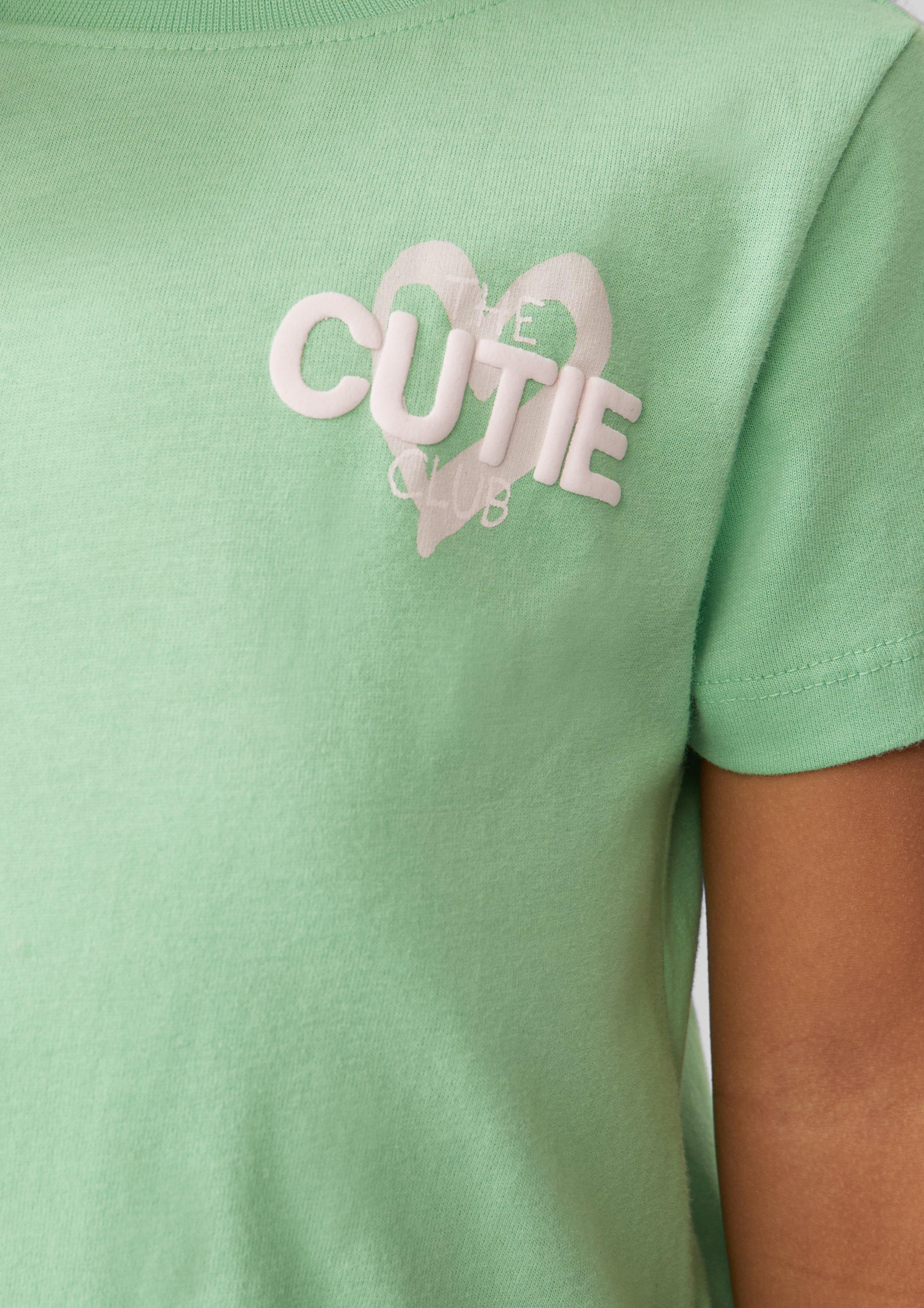 Print-Shirt mit Knoten-Detail im Loose Fit