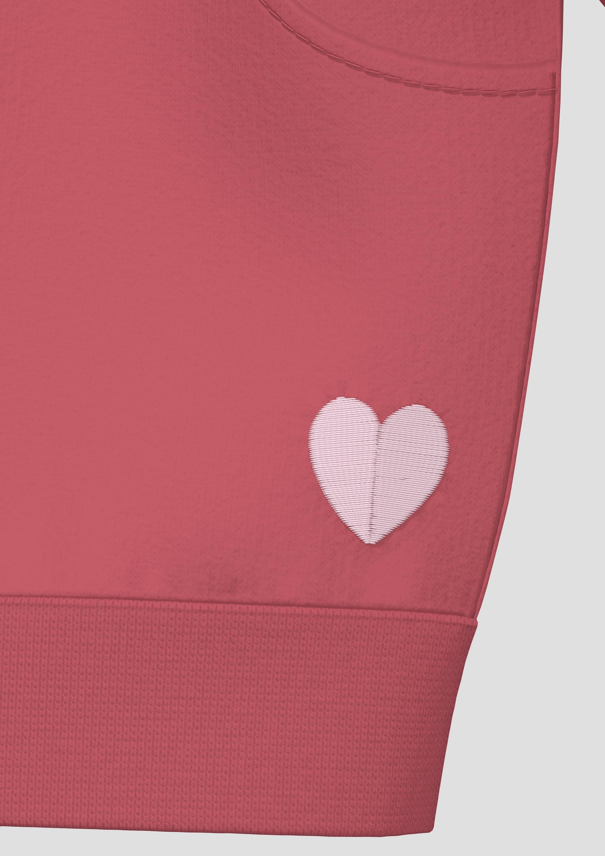 Kids Sweatshirt Jacket in pink by s.Oliver