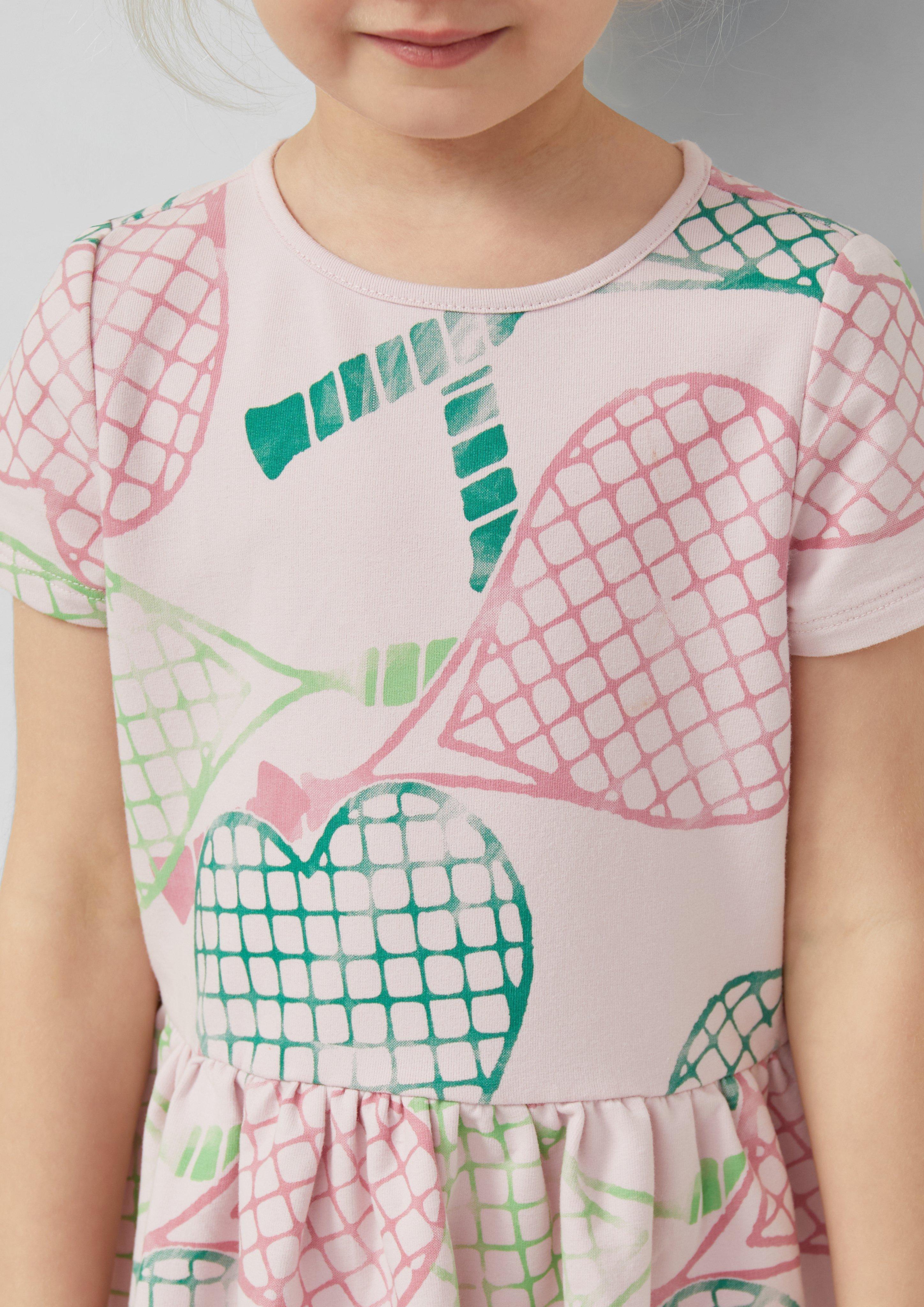 Thumbnail - Leichtes Sweat-Kleid mit All-over-Print