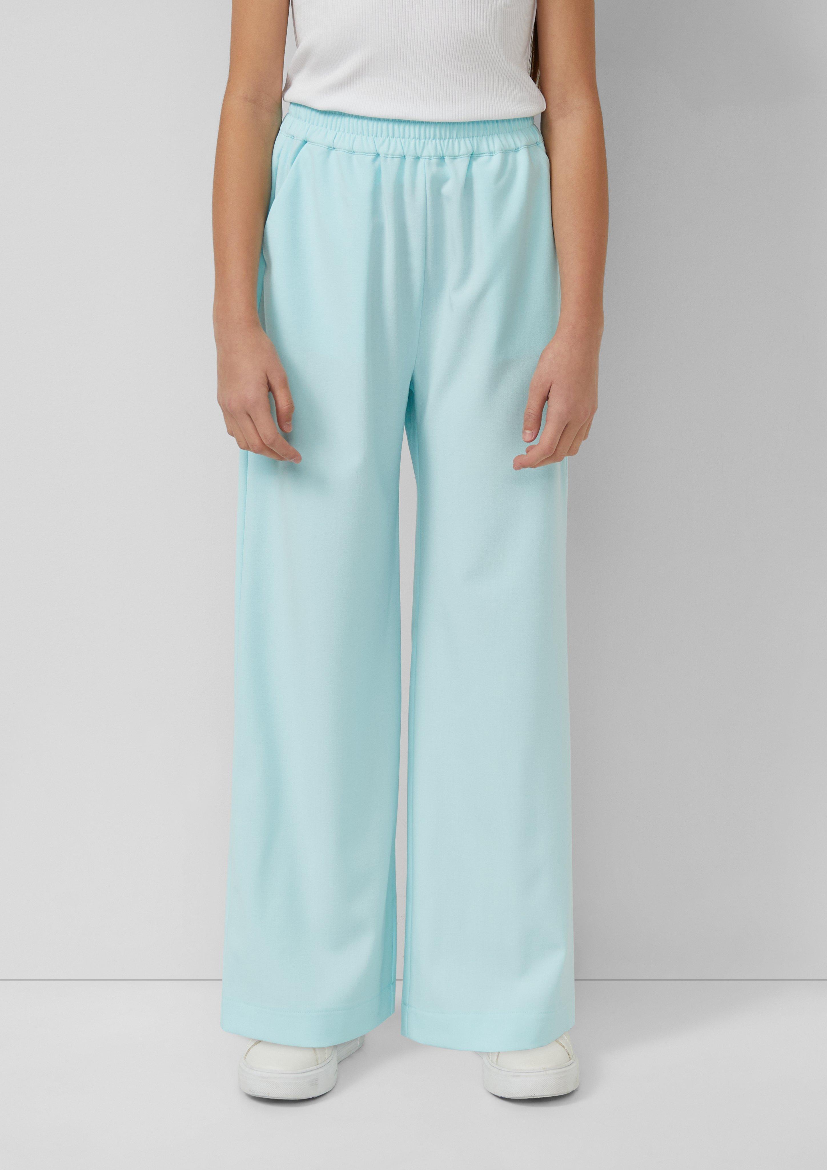 Thumbnail - Fließende Hose mit Elastikbund und Wide Leg