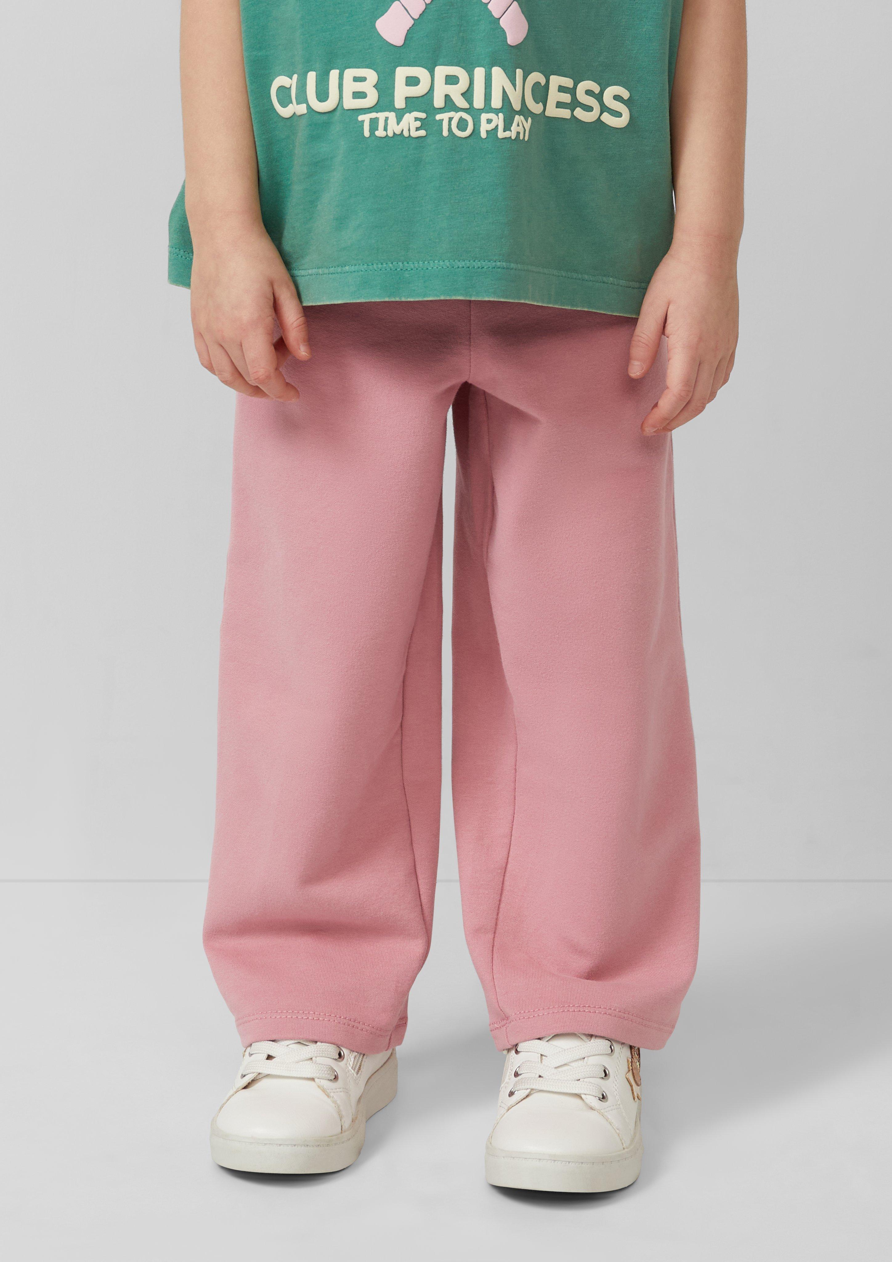 Sweat-Leggings mit Wide Leg und Elastikbund