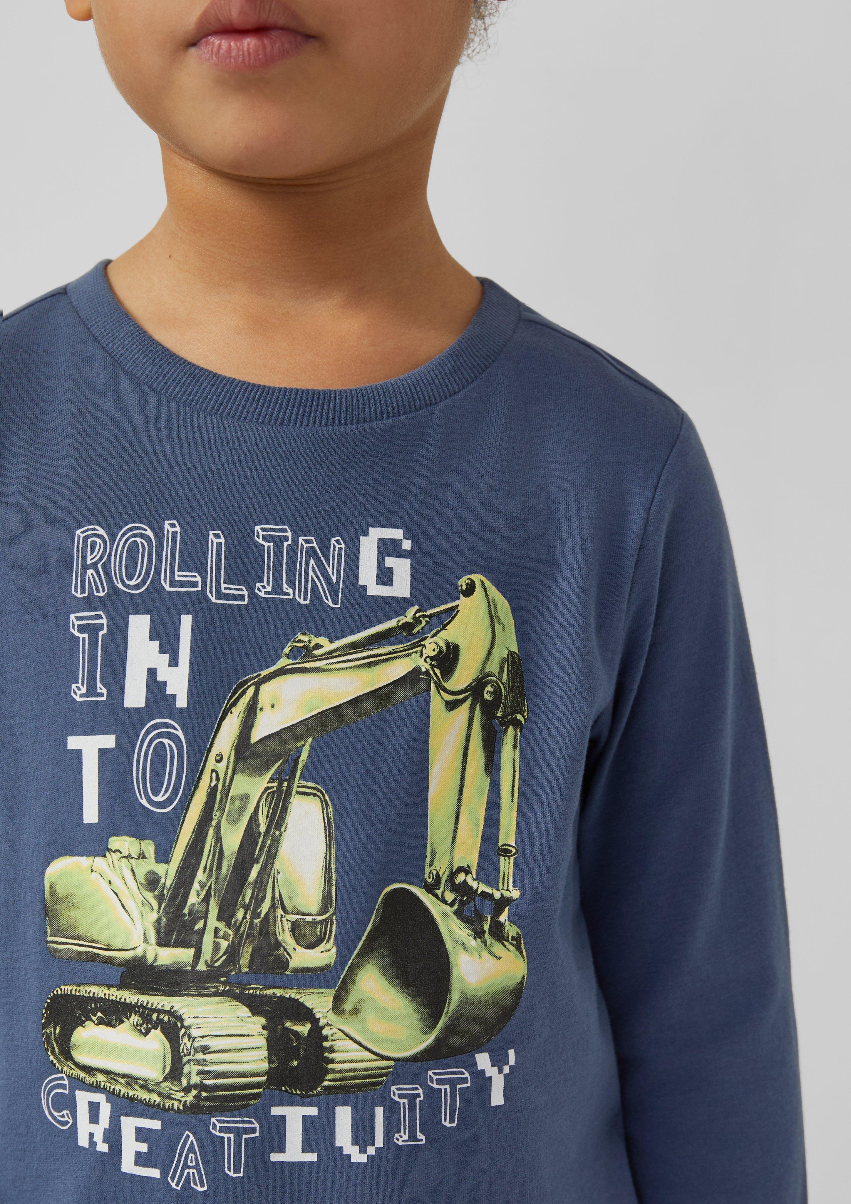 Thumbnail - Langarm-Shirt mit Frontprint