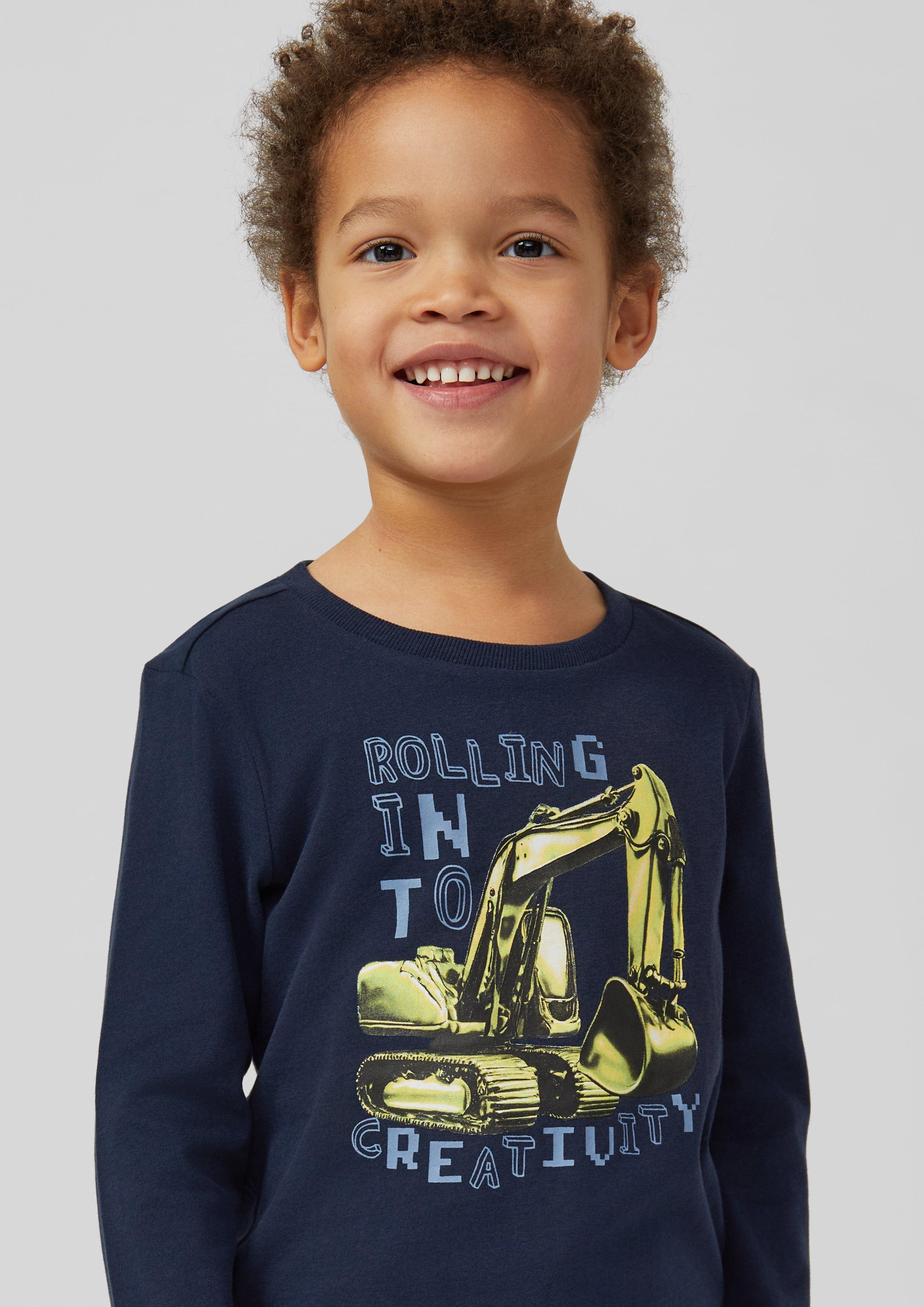 Thumbnail - Langarm-Shirt mit Frontprint