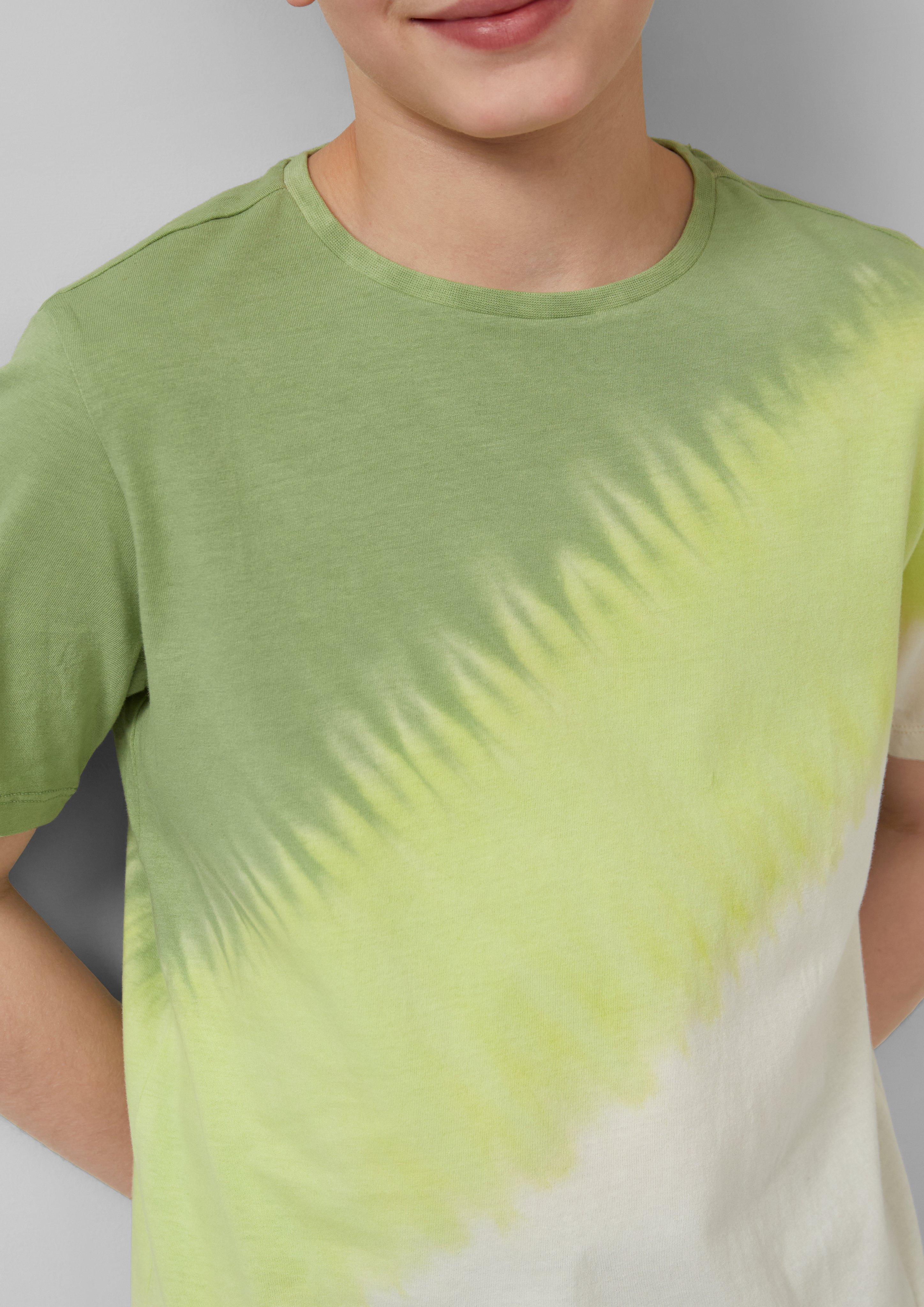 T-Shirt mit Dip-Dye-Effekt
