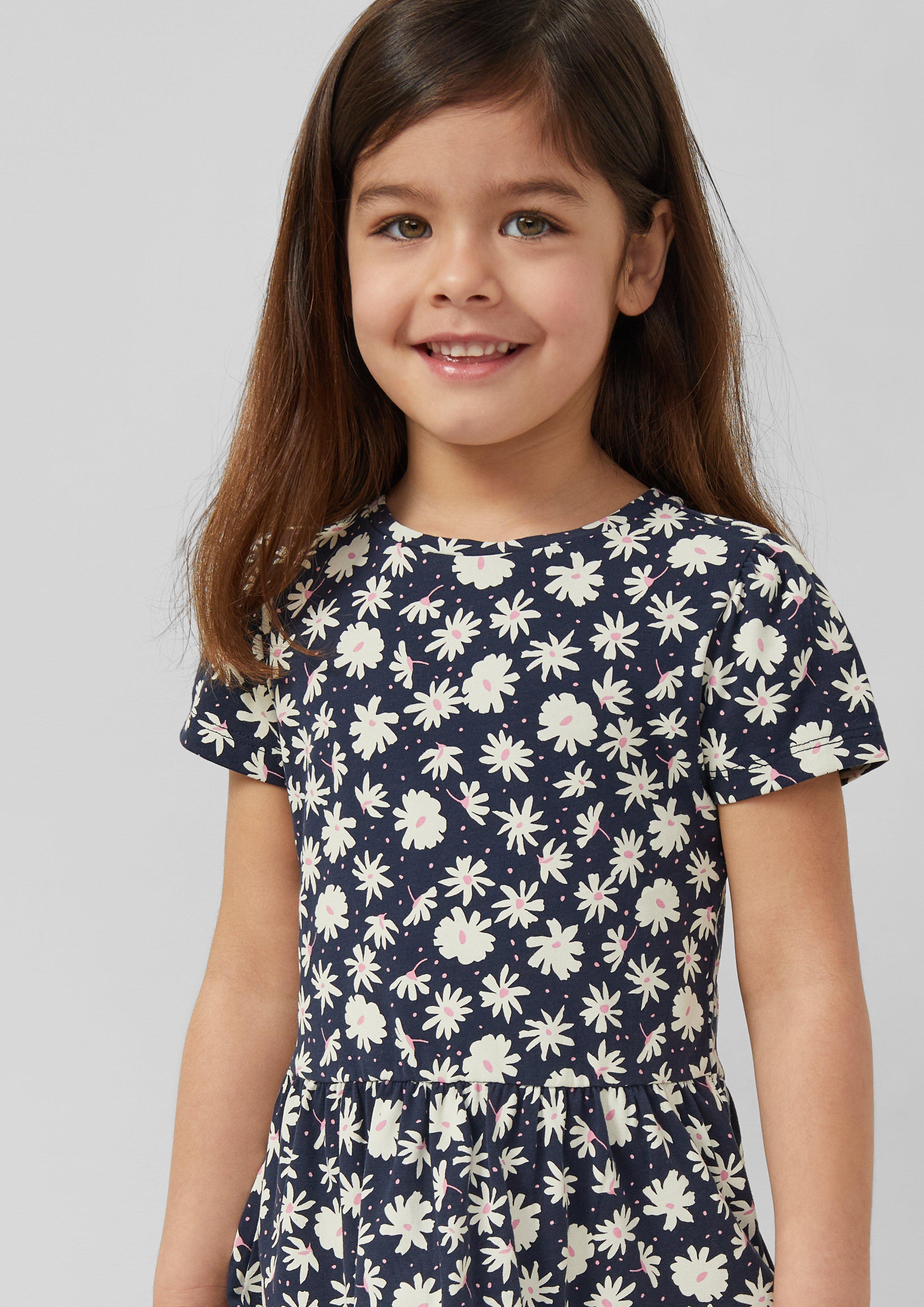 Stufenkleid mit All-over-Print