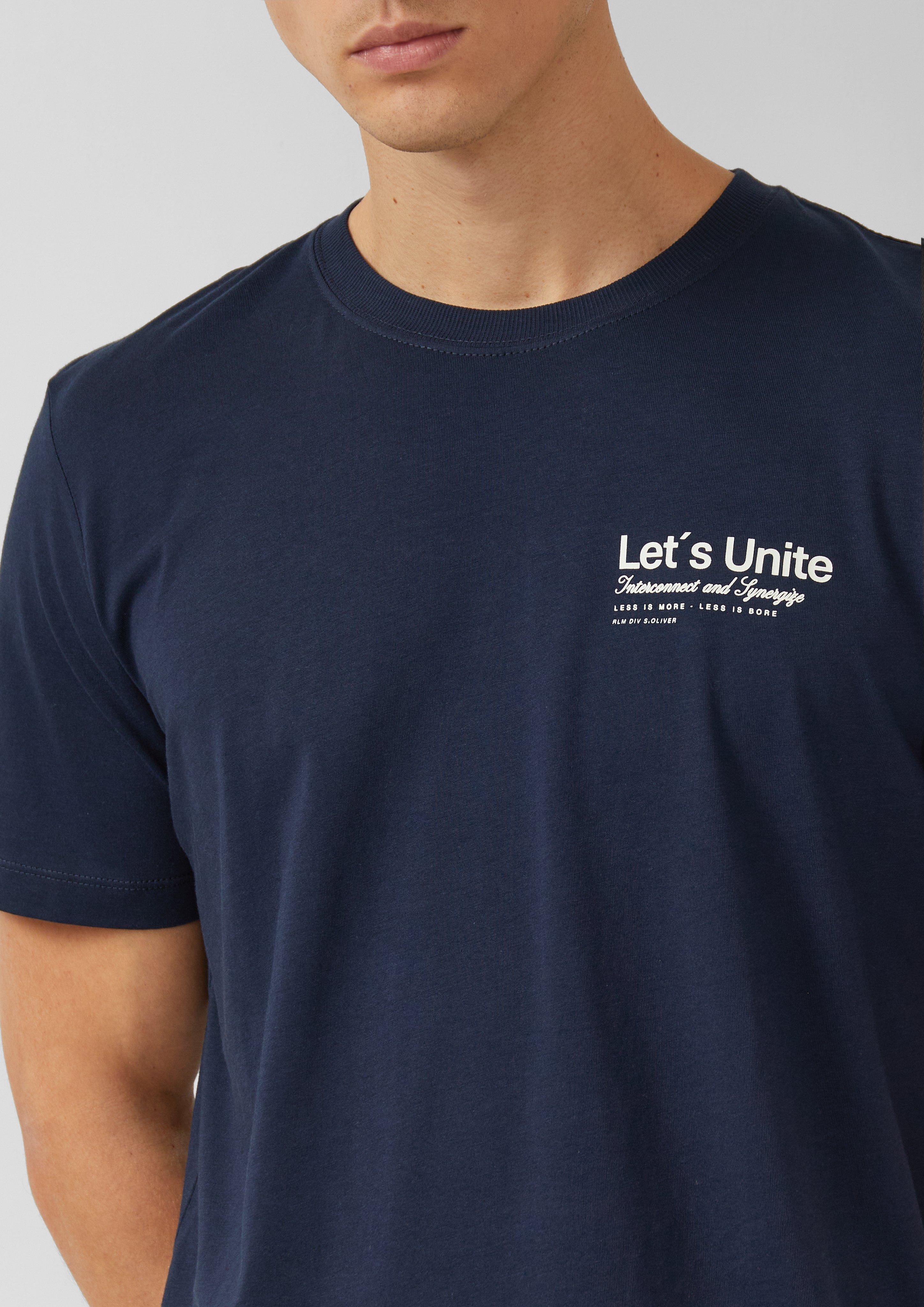 T-Shirt aus Baumwolljersey mit Frontprint