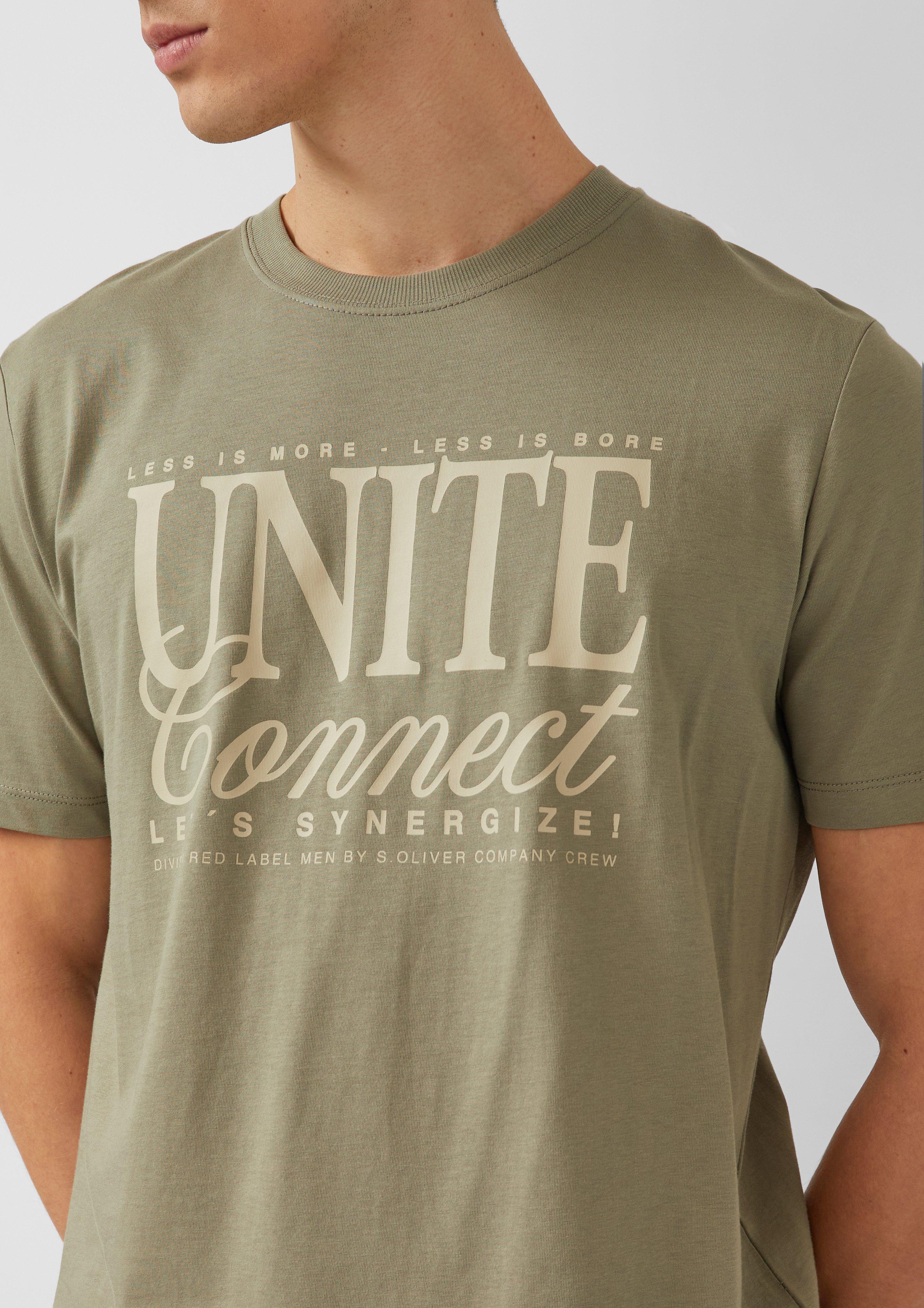 T-Shirt aus Baumwolljersey mit Frontprint