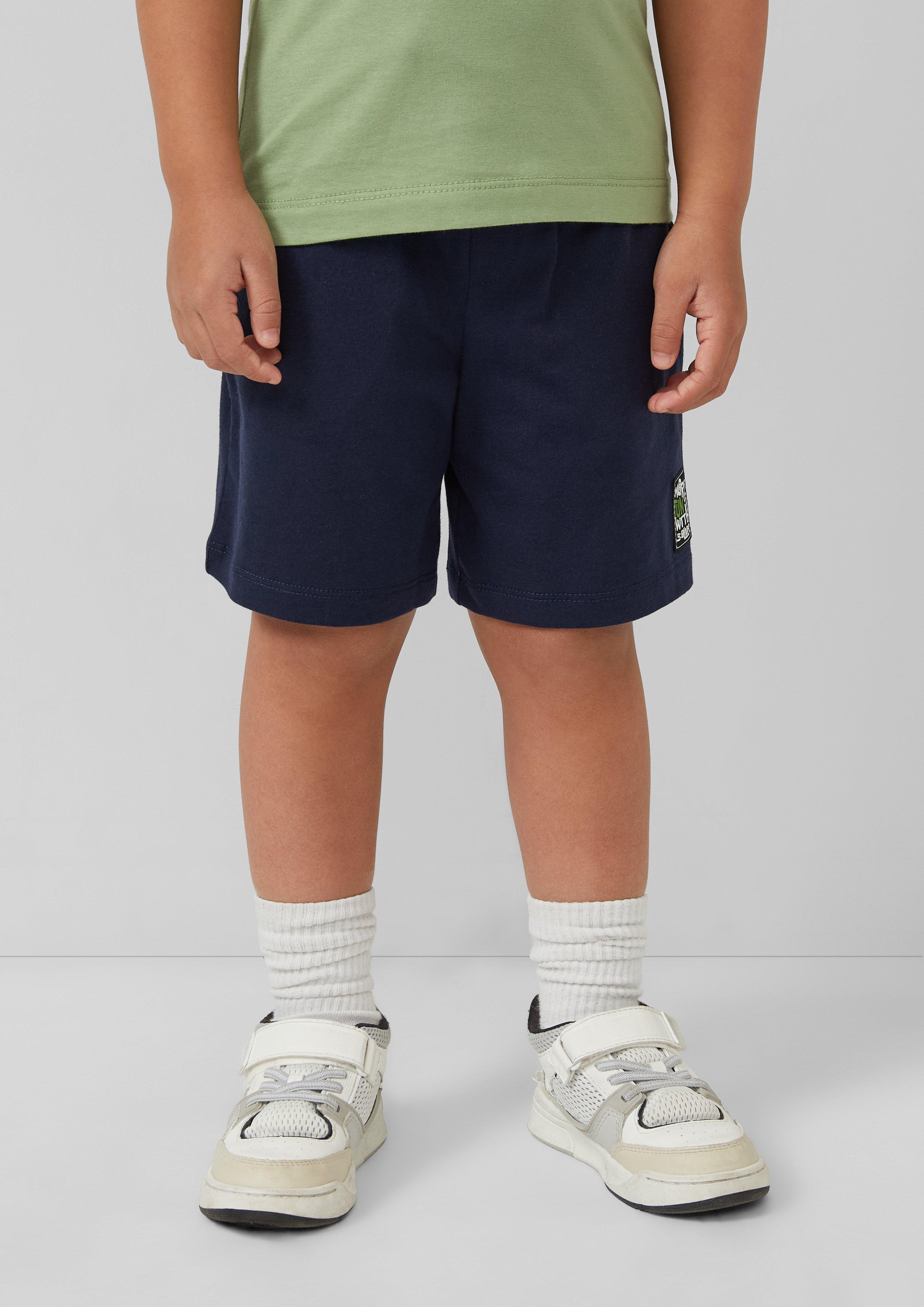 Jersey-Bermuda im Relaxed Fit mit Print-Detail