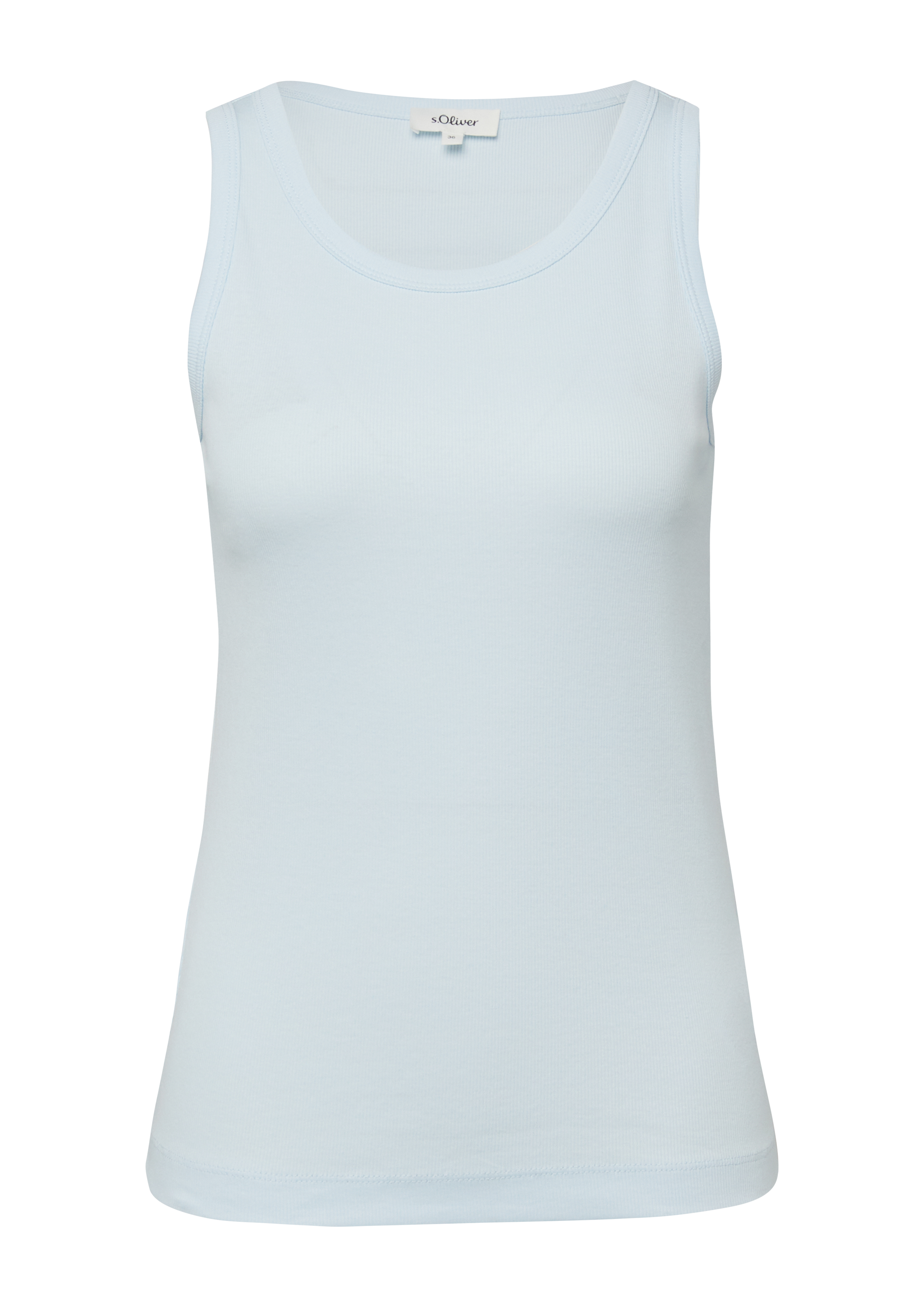 Geribbelde tanktop