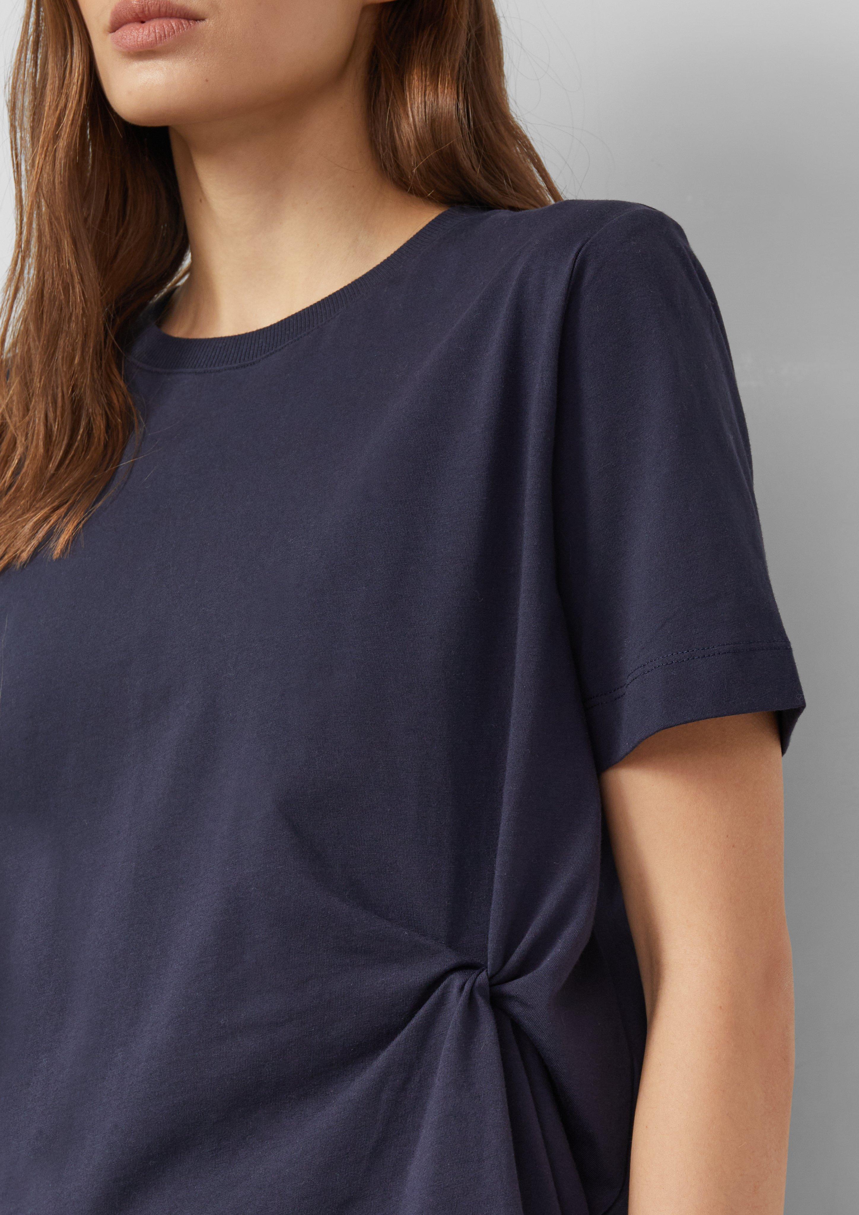 T-Shirt aus Baumwolljersey mit Knoten-Detail