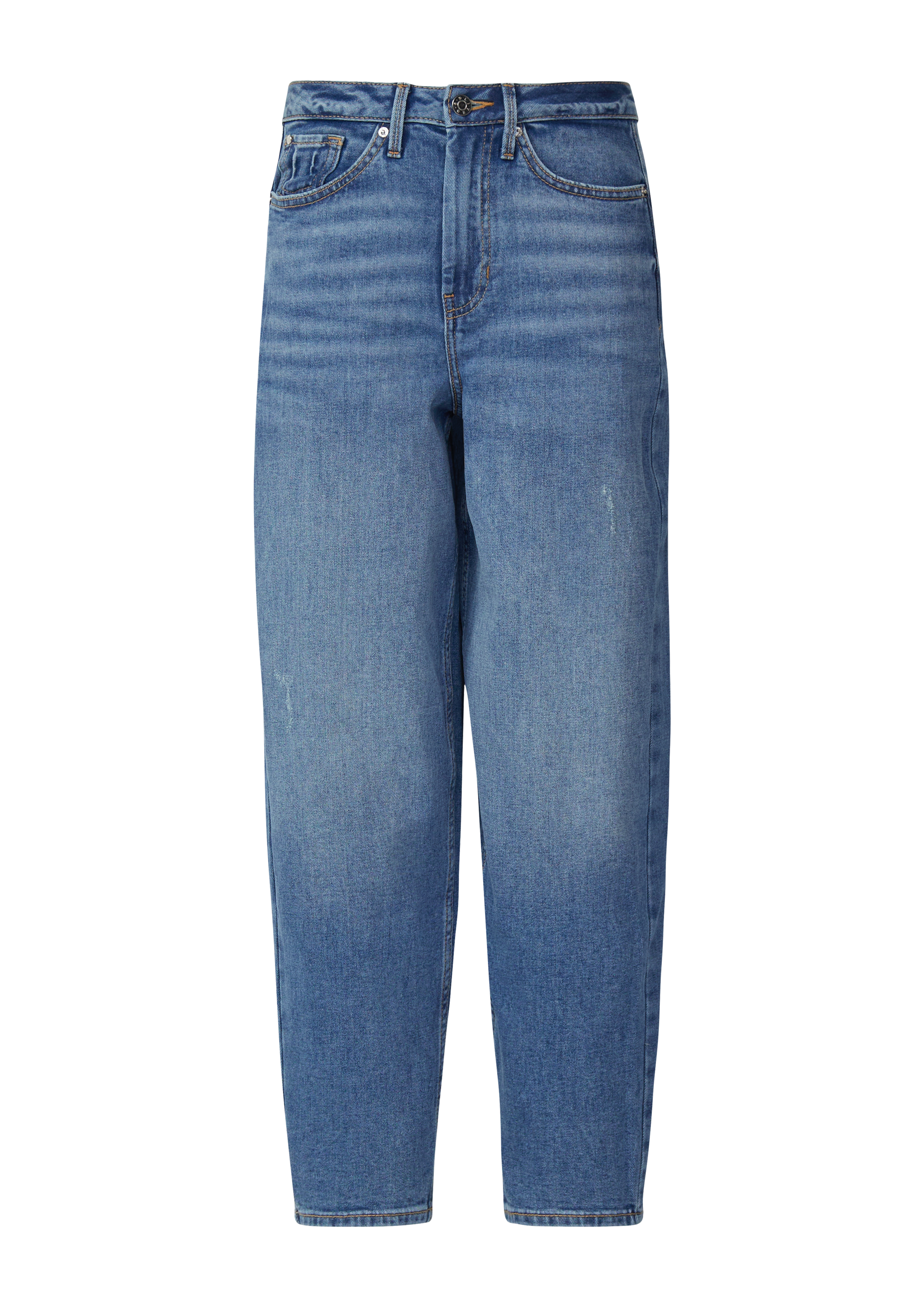 Enkeljeans / Regular fit / Hoge taille / Halflange pijp