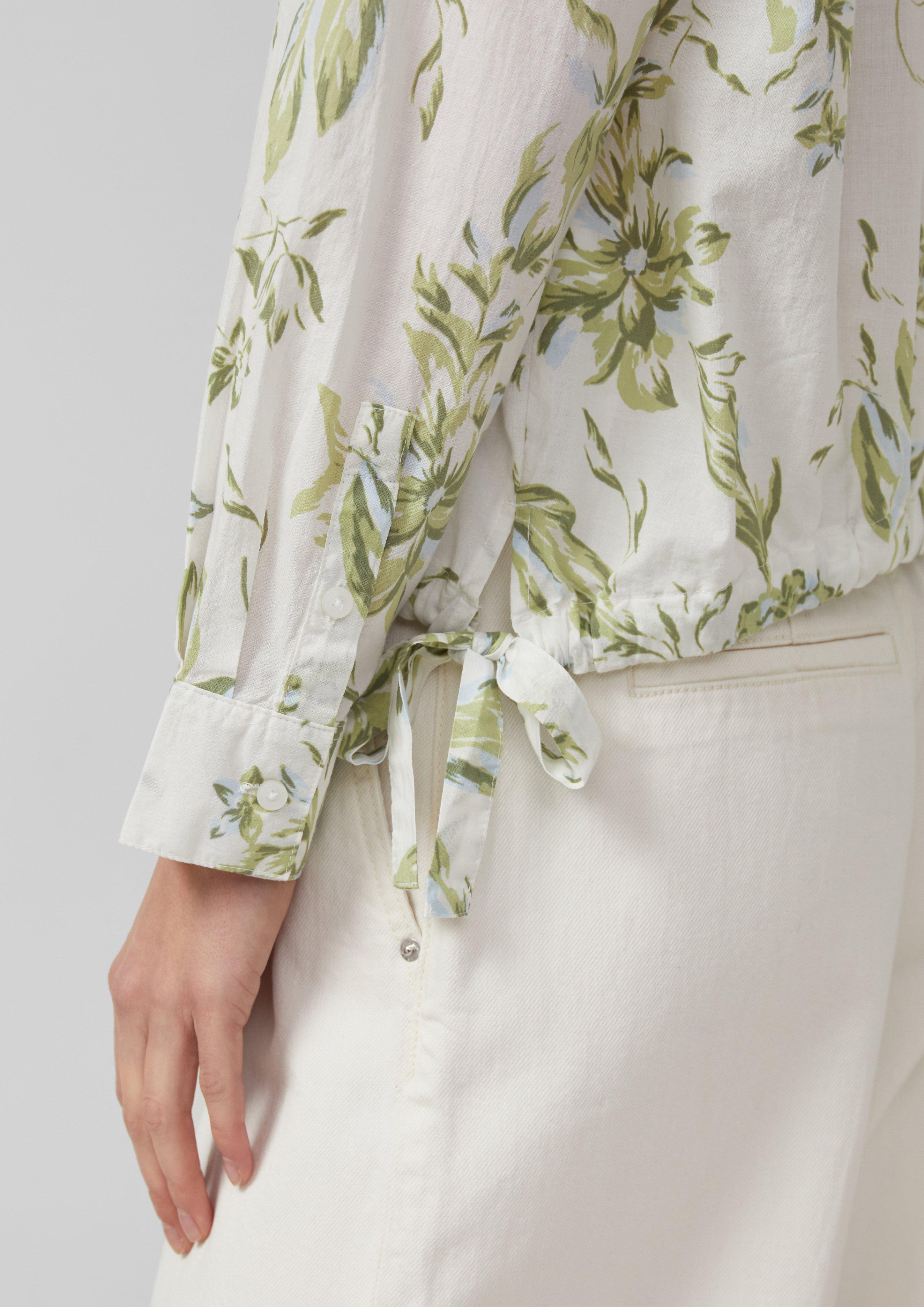 Thumbnail - Leichte Hemdbluse aus Baumwollvoile mit Schleifendetail