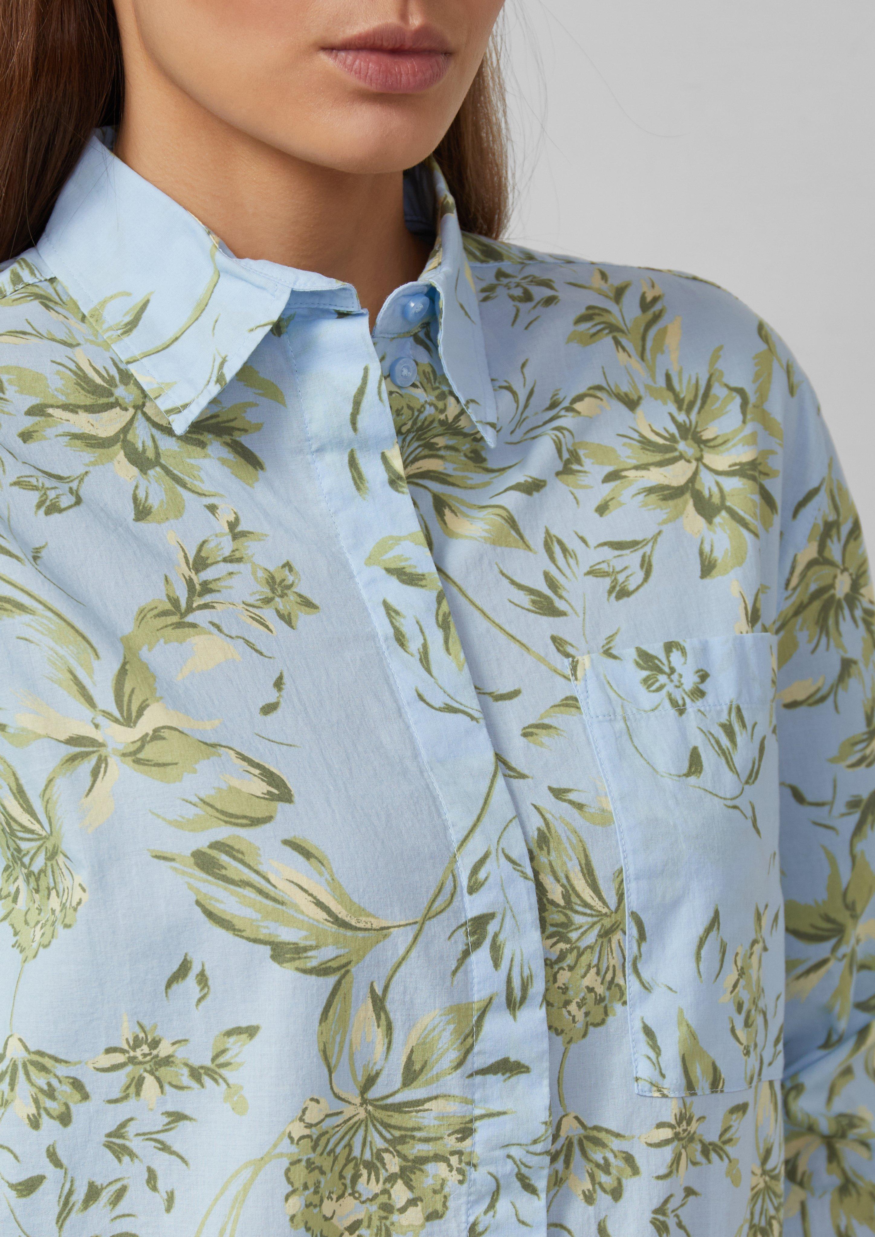 Thumbnail - Leichte Hemdbluse aus Baumwollvoile mit Schleifendetail