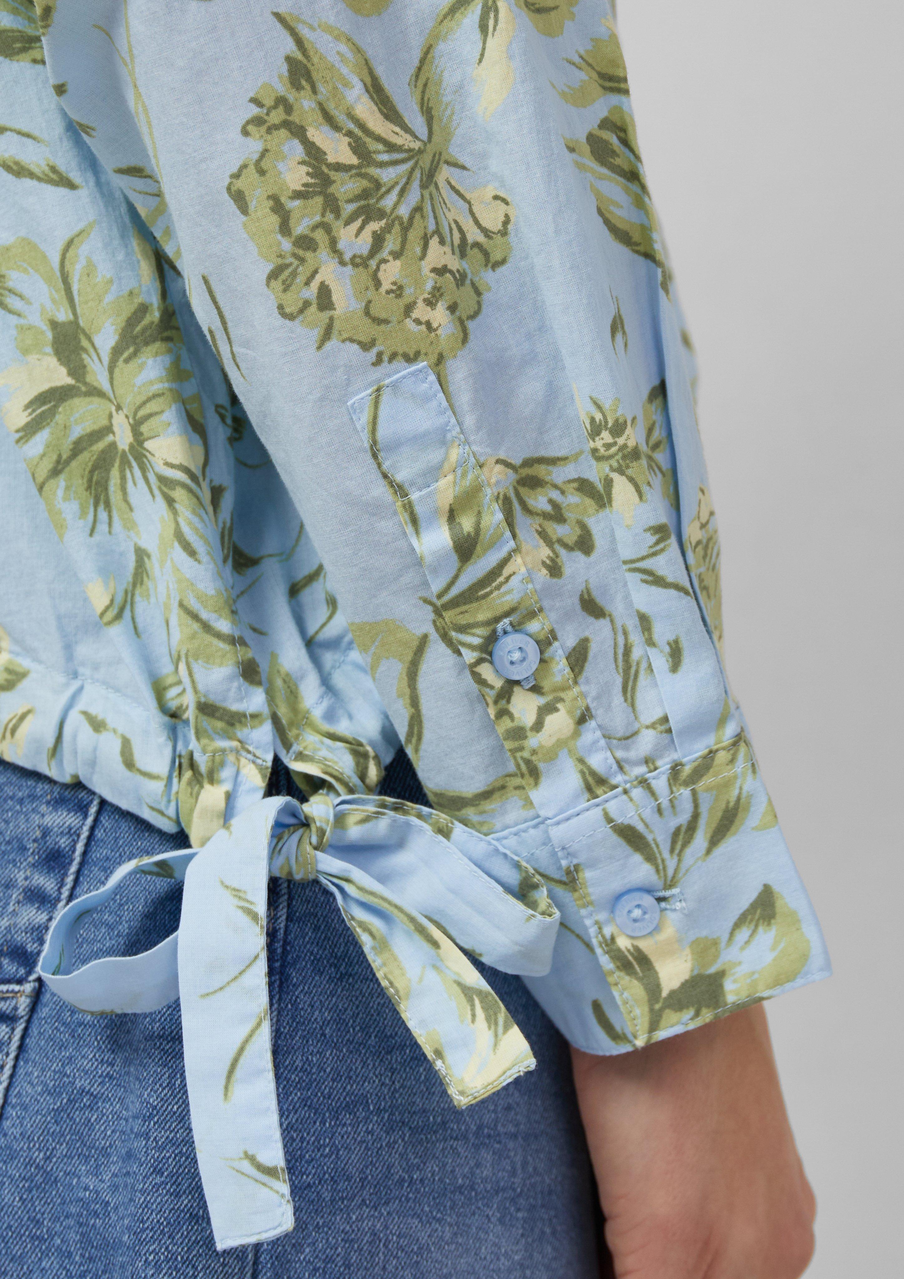 Thumbnail - Leichte Hemdbluse aus Baumwollvoile mit Schleifendetail