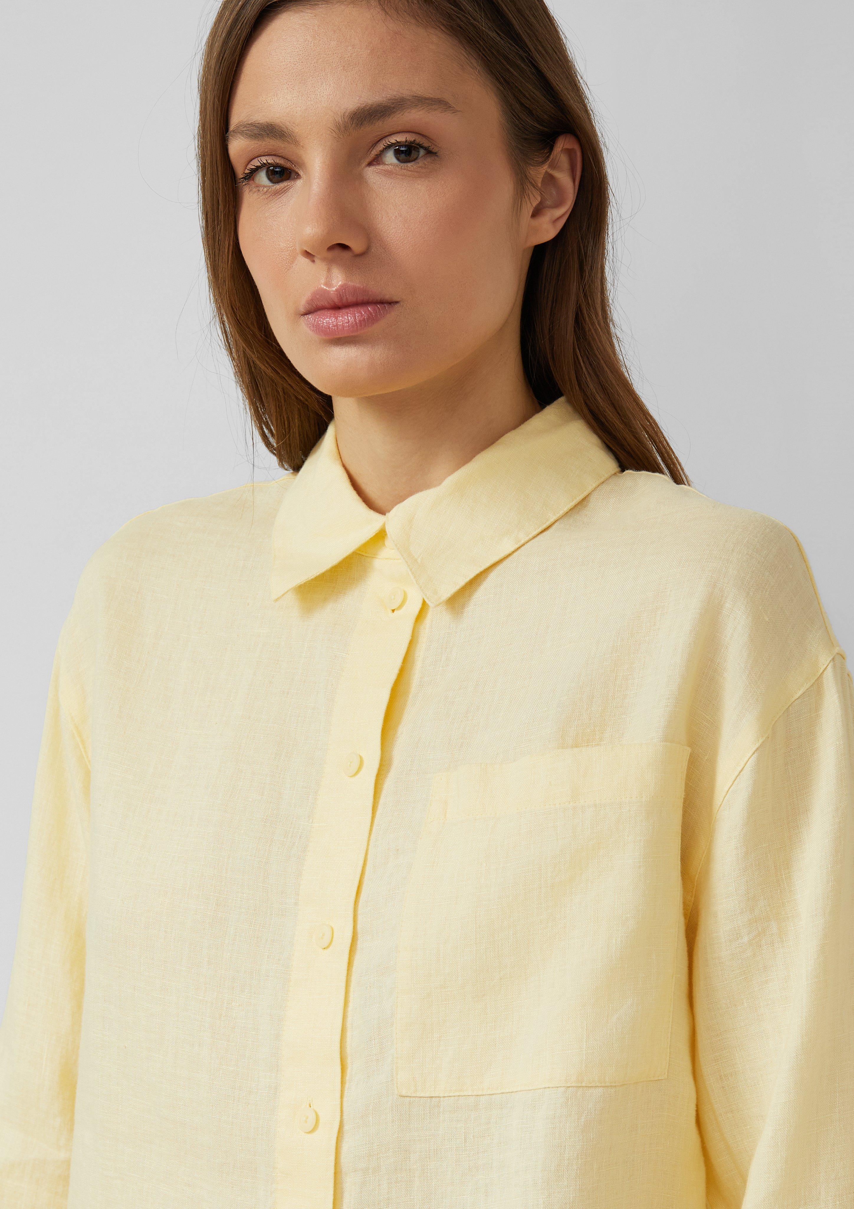Leinenbluse im Relaxed Fit