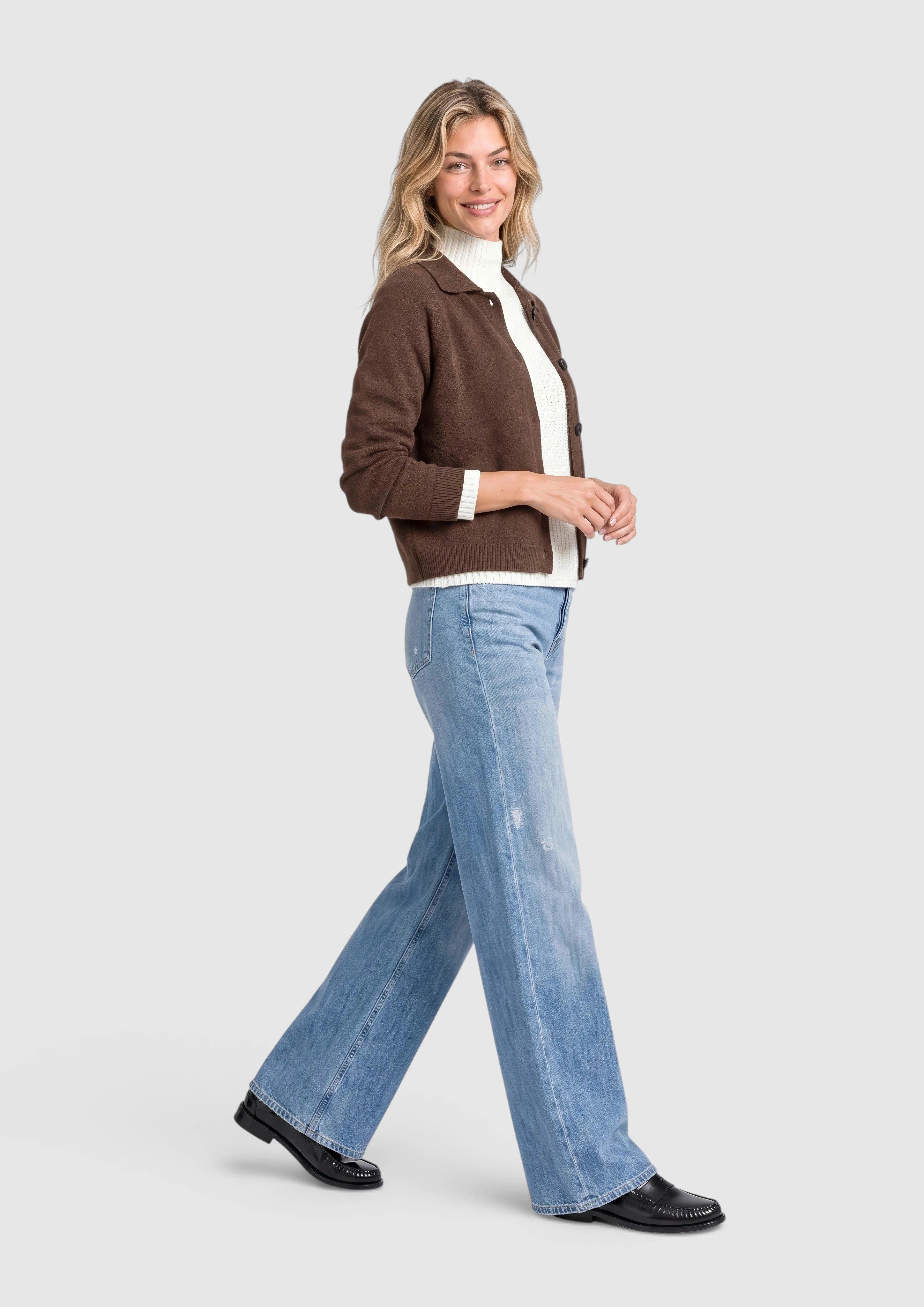 Kobiety Jeans Suri / Regular Fit / High Rise / Wide Leg w kolorze niebieski od s.Oliver