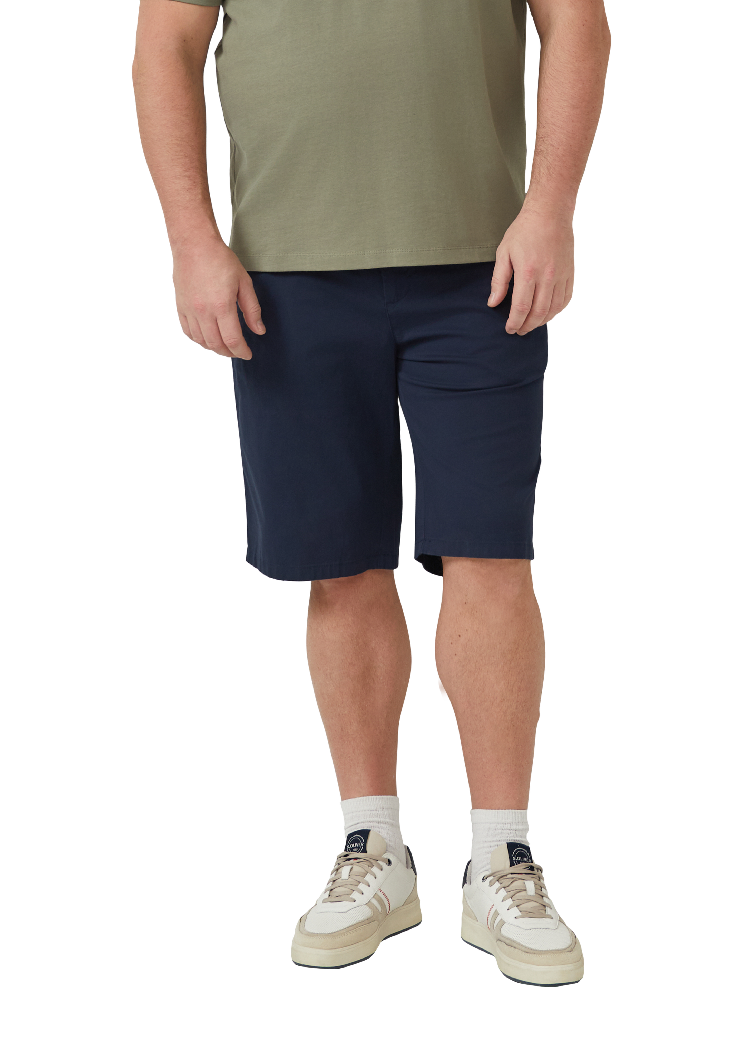 Phoenix: regular fit chino shorts - Navy | s.Oliver