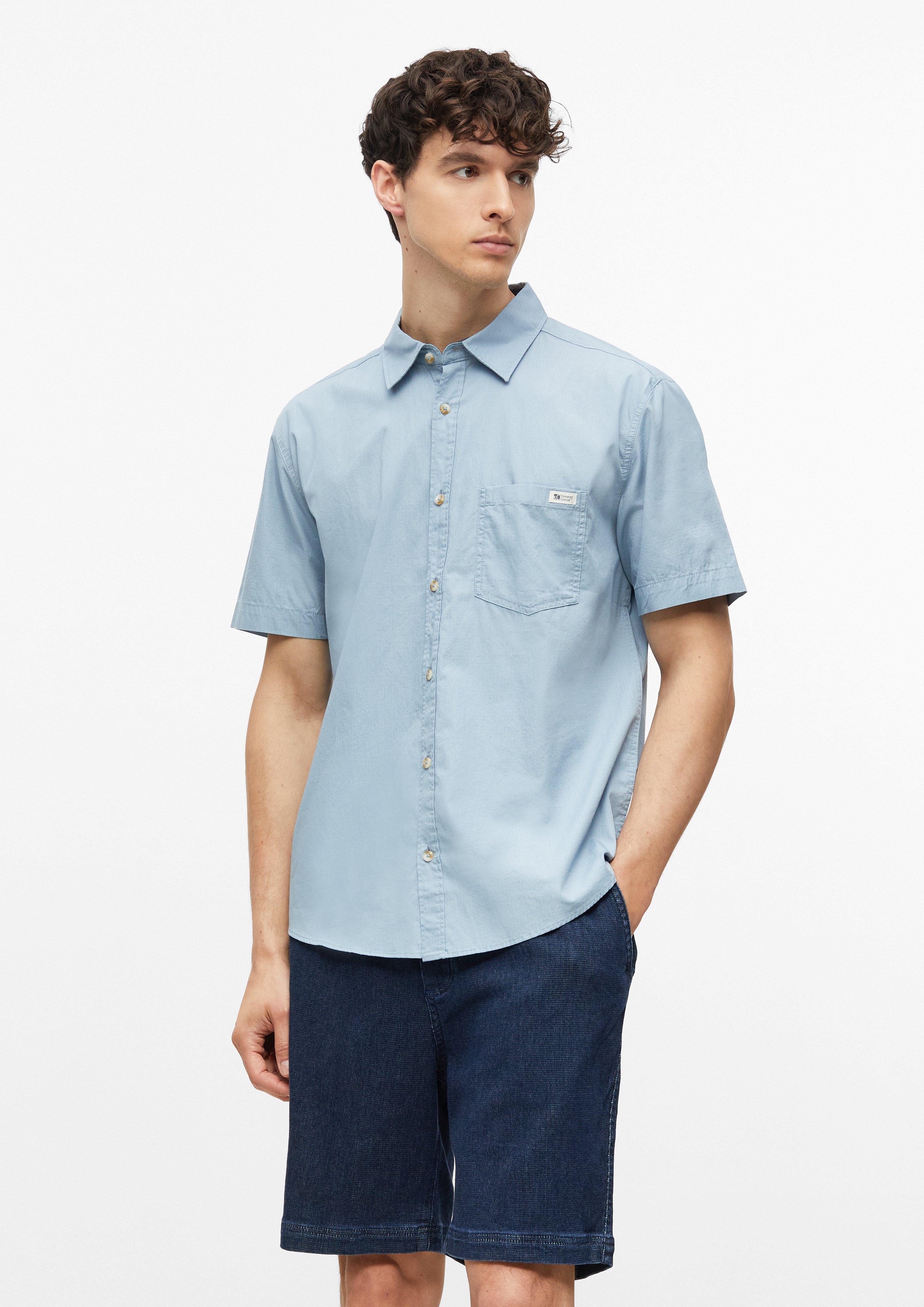 Hommes Regular Fit : chemise à manches courtes en coton avec poche poitrine en  de s.Oliver