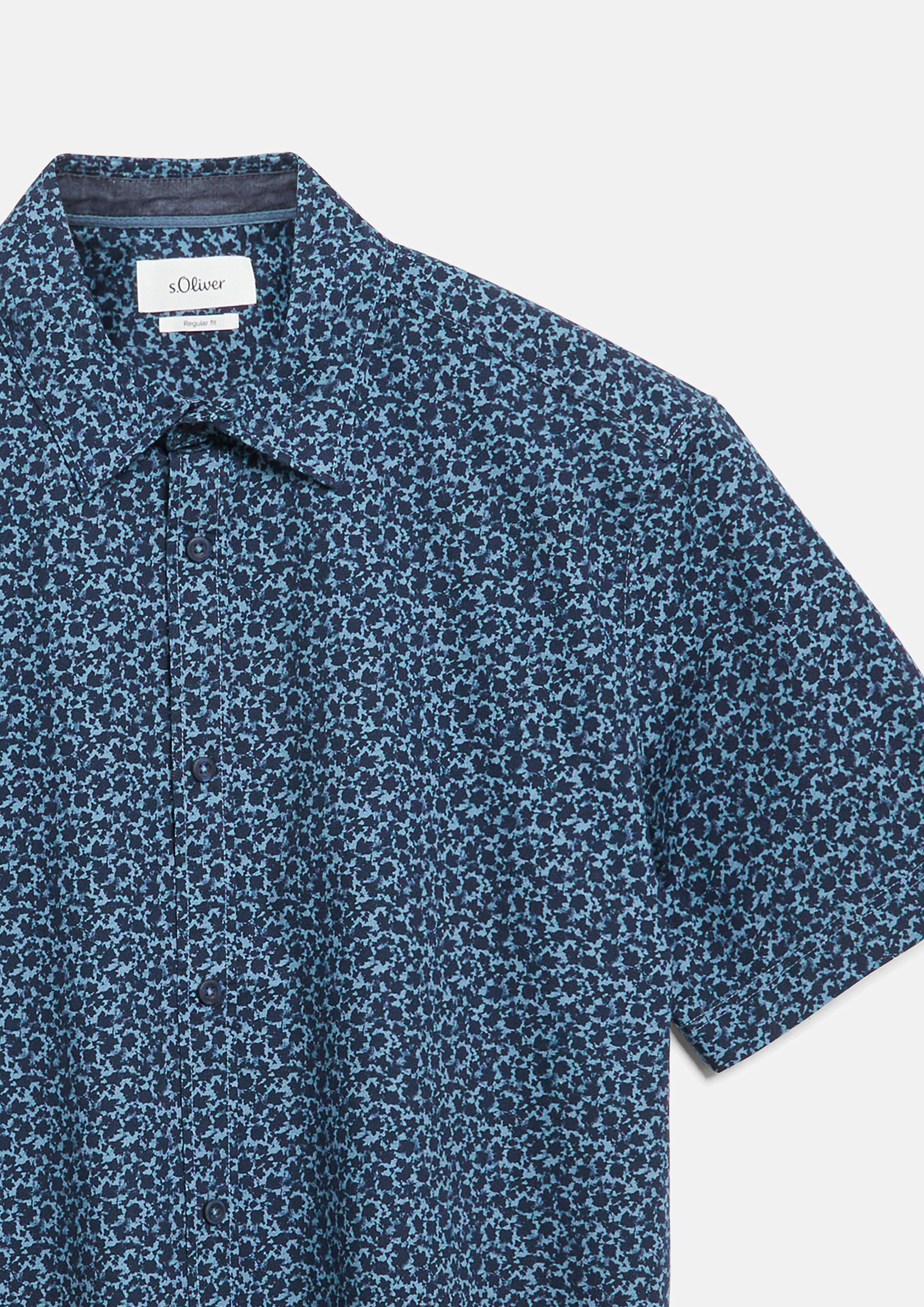Heren Shirt in blauw van s.Oliver