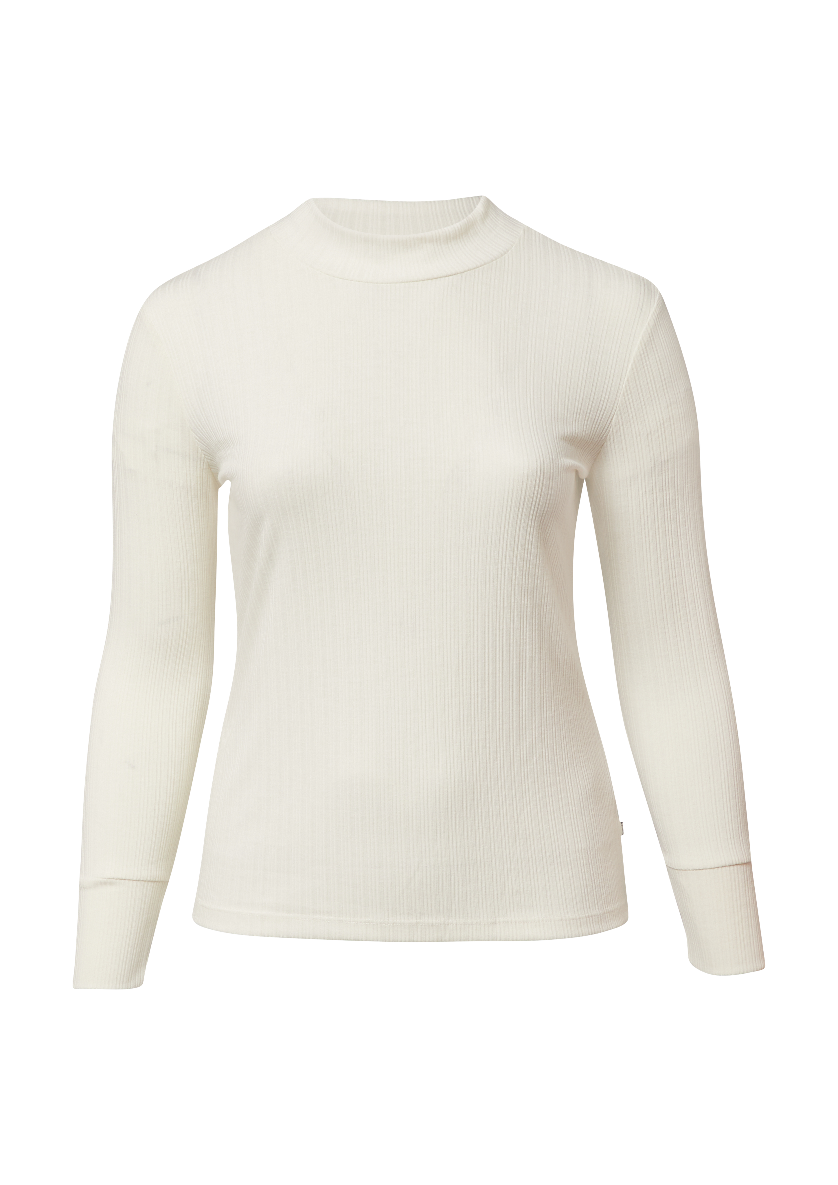 Geribd shirt met lange mouwen