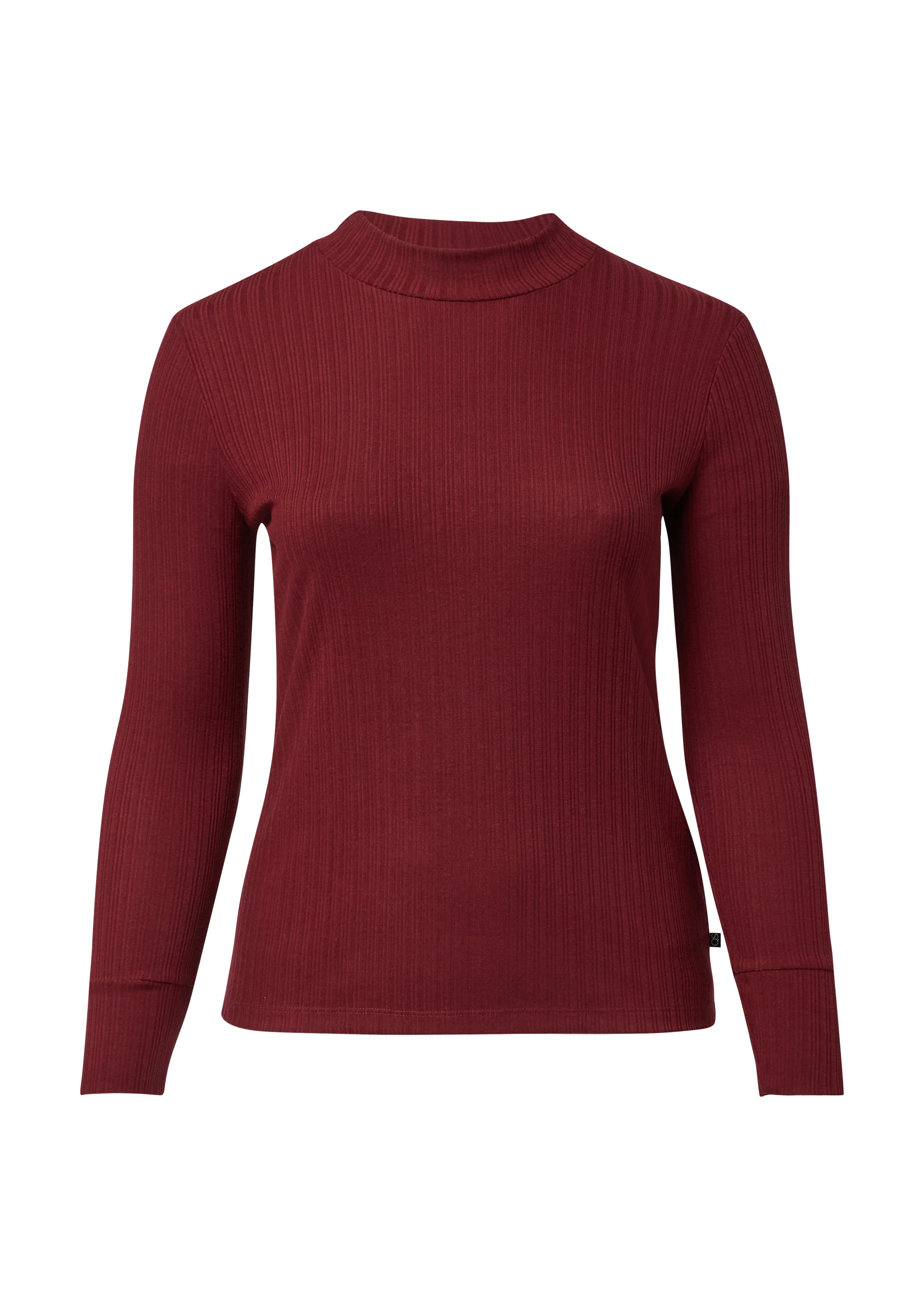 Geribd shirt met lange mouwen