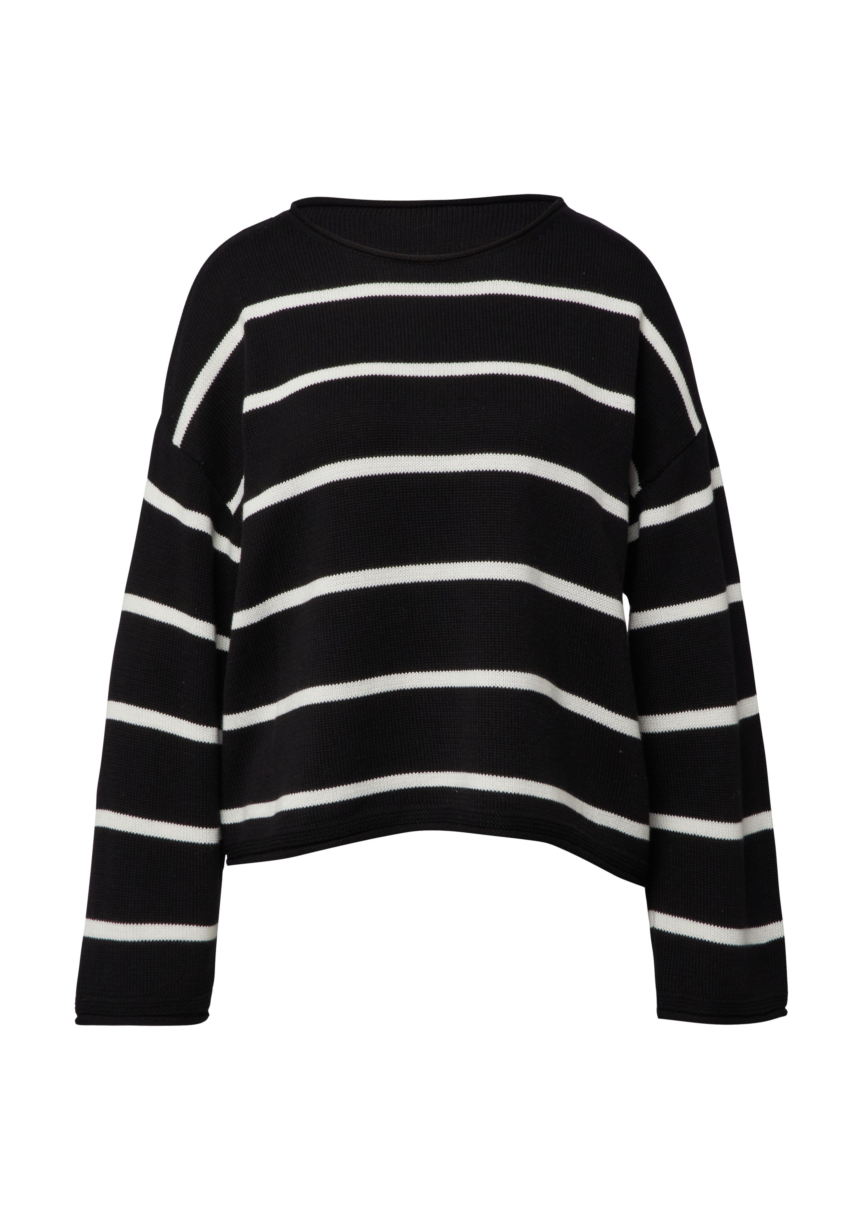 Gestreifter Pullover im Relaxed Fit