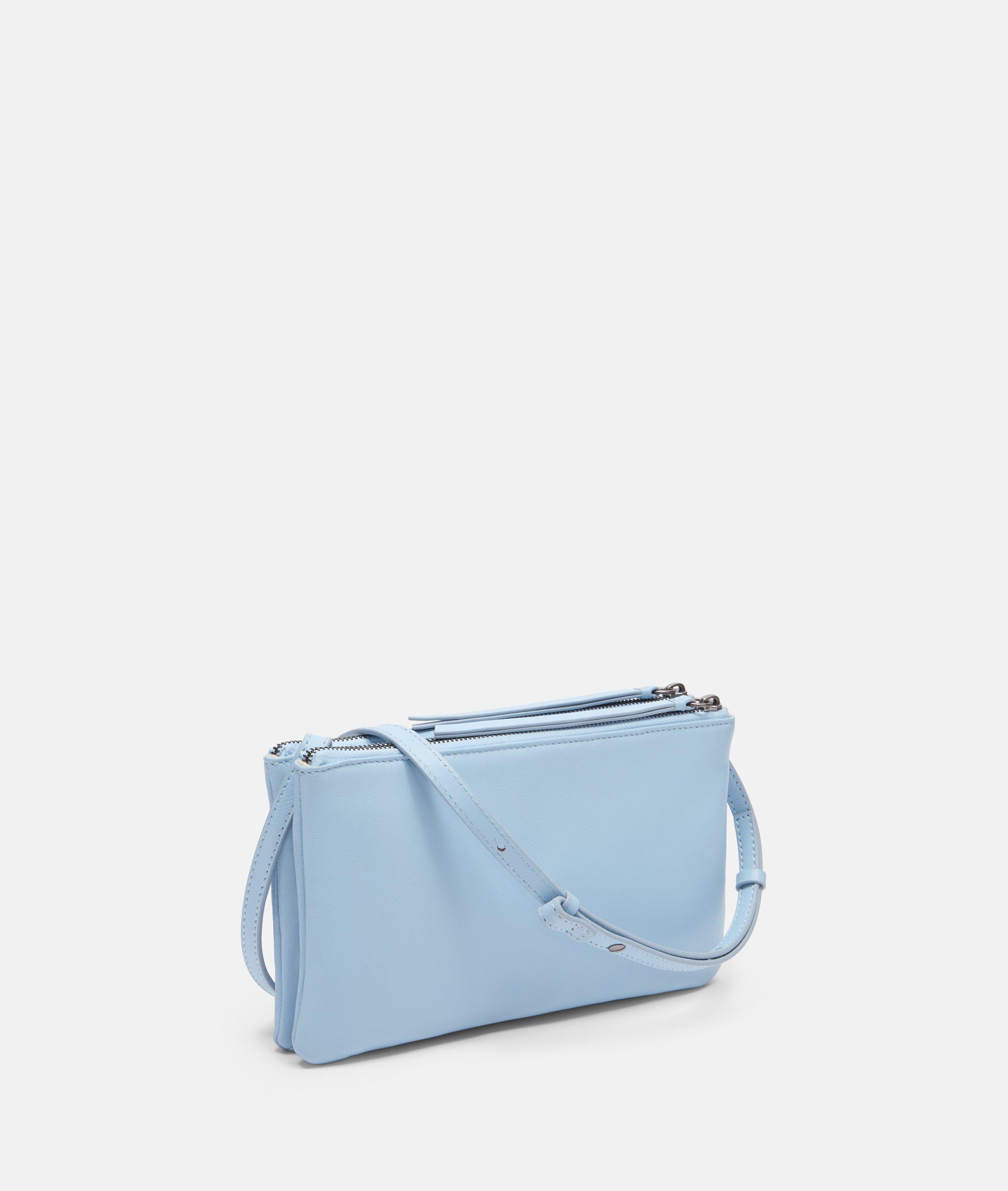Double Zena Crossbody S in blau, creme, braun, schwarz & grün